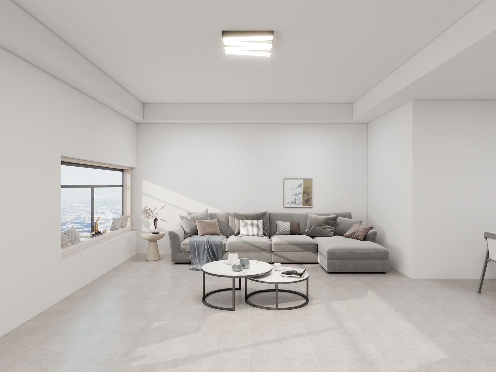 100元设计方案-76m²现代简约风格装修效果图