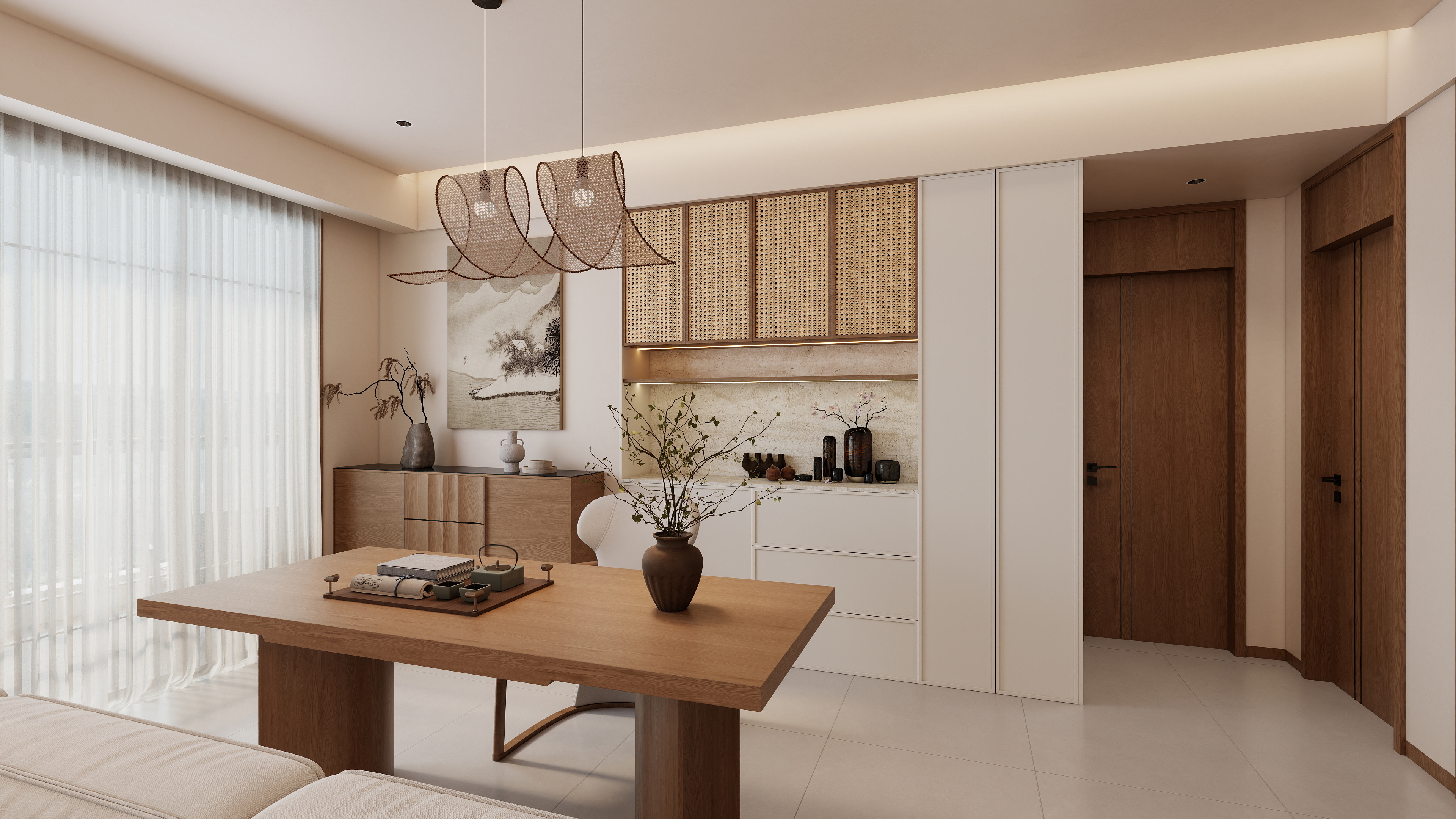 拾年设计李冰-悠然居701装修效果图