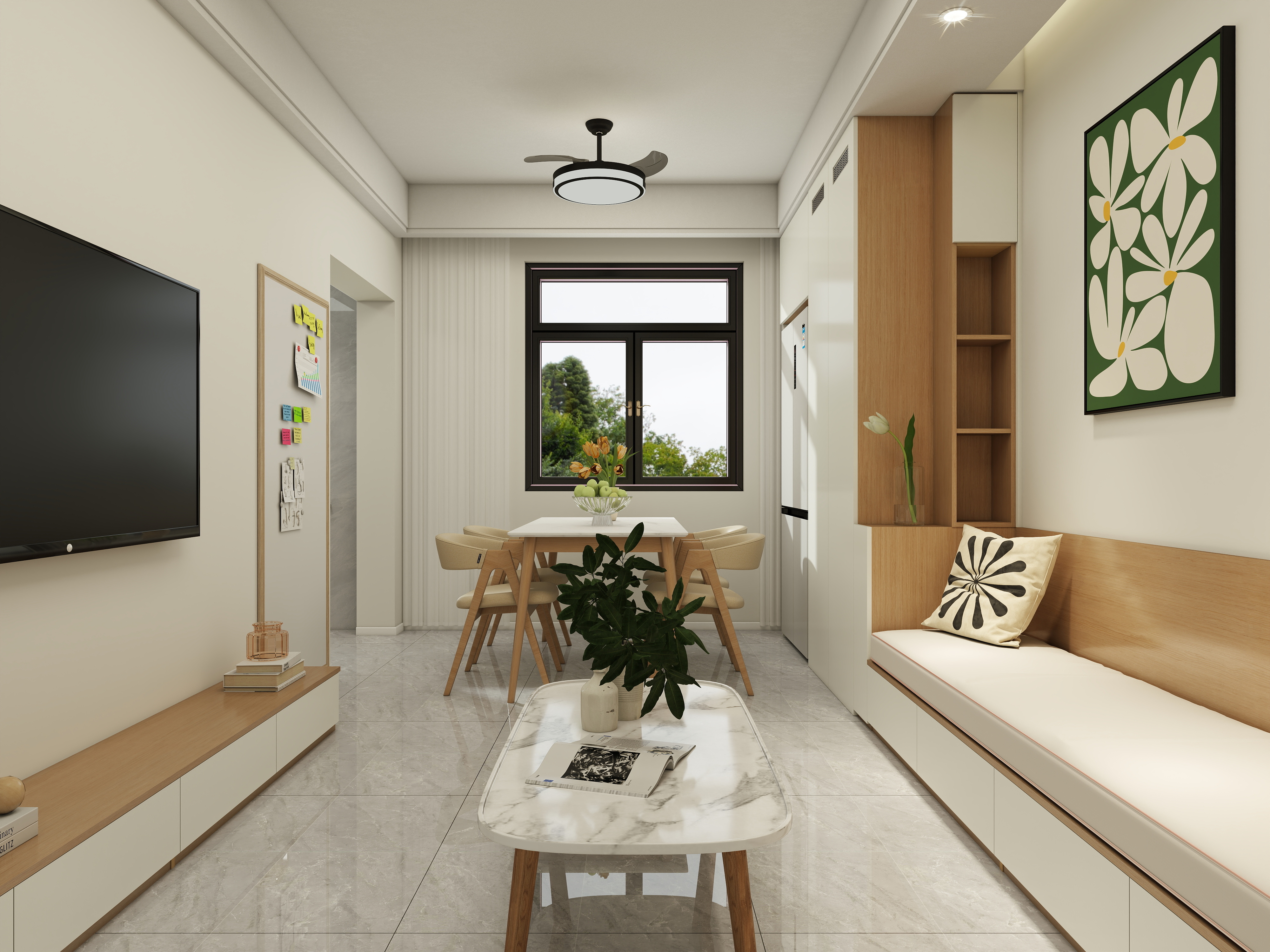 李敏轩-武汉长委永清小区—原木风-装修设计方案