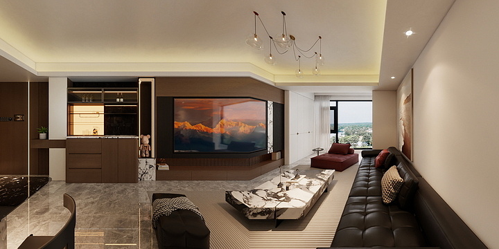 高端私人设计-大悦繁华图3-604意式极简1379更新版-装修设计方案