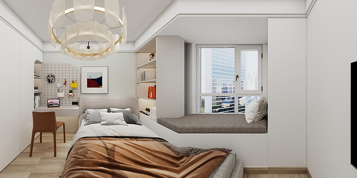 設計饰空-中海珑湾12-1501效果图-装修设计方案