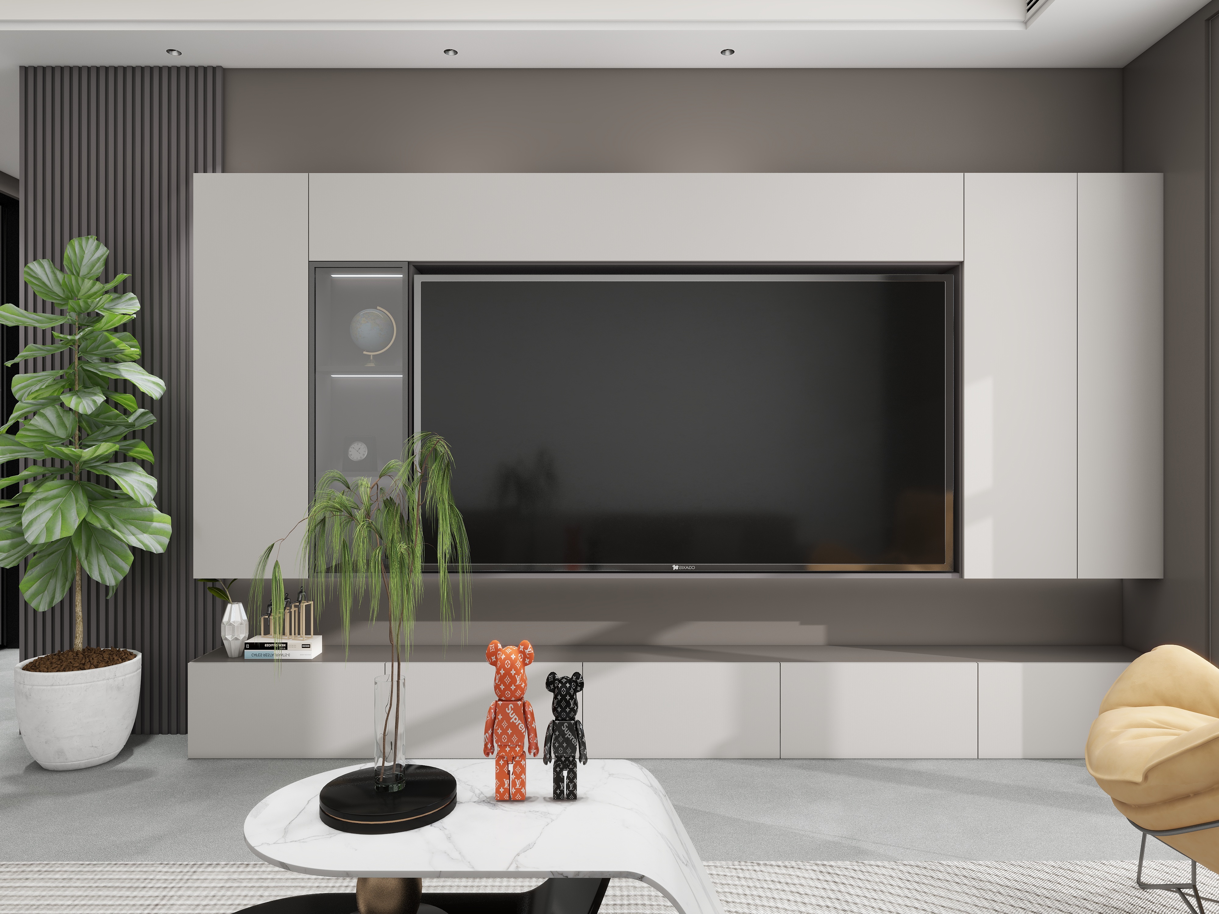 艺心装饰公司-三晋盛地140㎡3室-装修设计方案