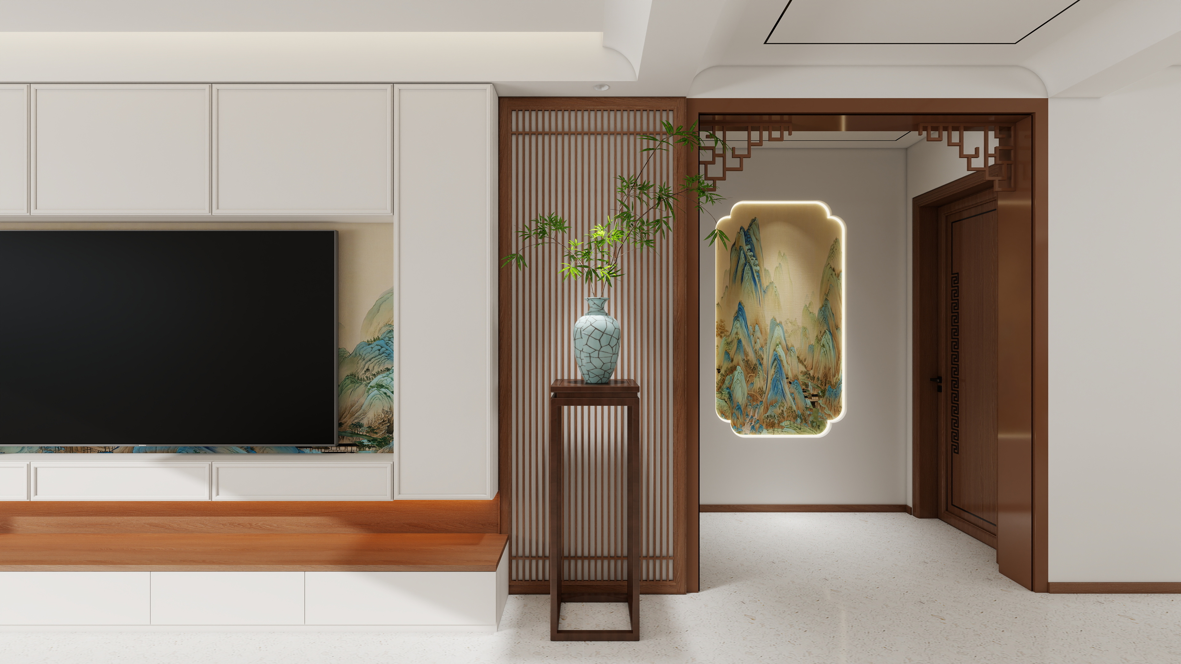 阳光cici-宋风117m²三室-装修设计方案