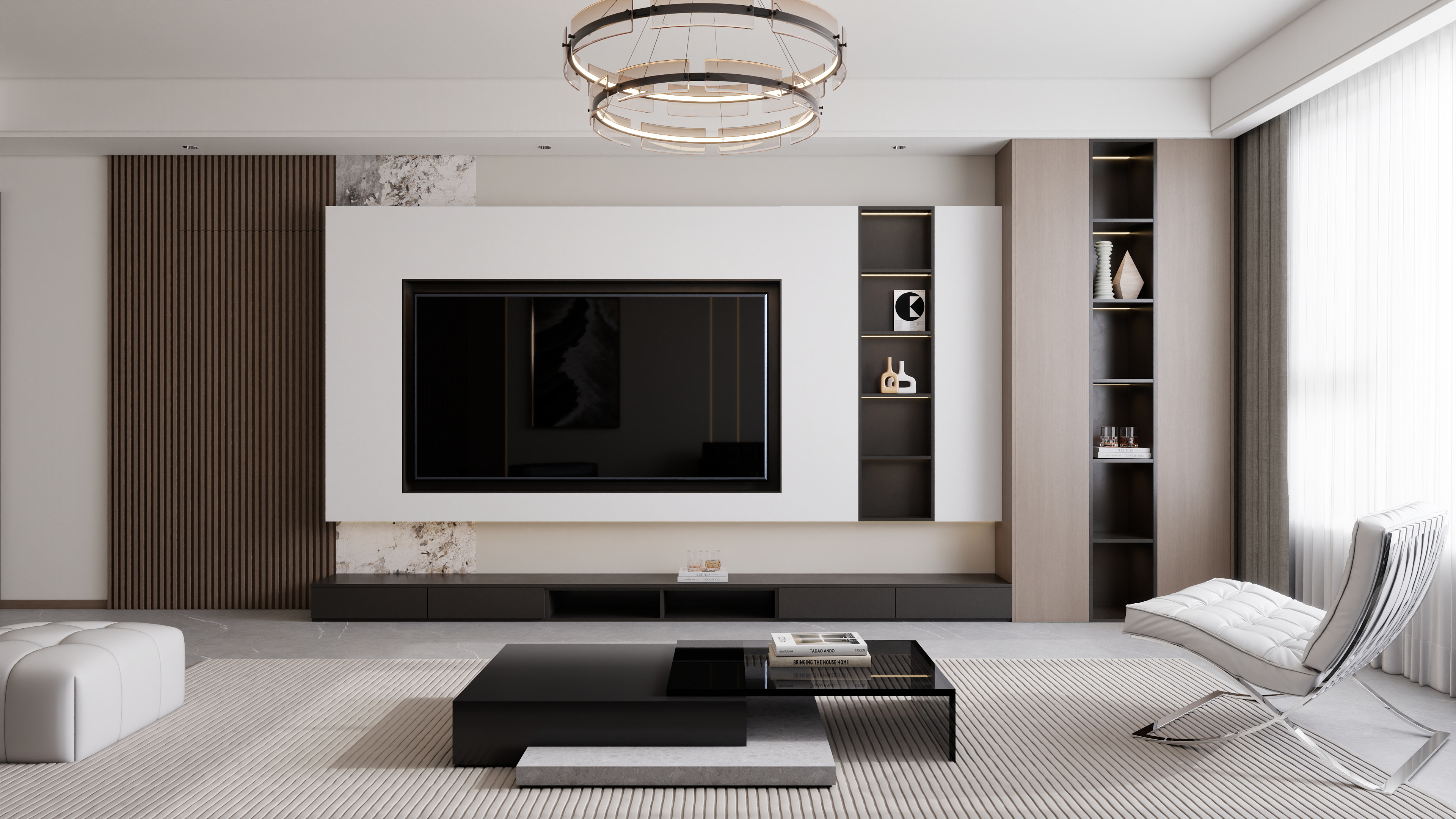 庄育霖-鸿翔名苑127平意式3室装修效果图