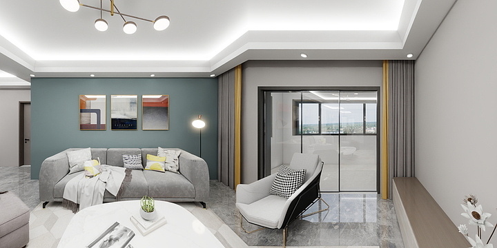 如履薄冰wht-七里河畔132平-现代艺术-装修设计方案