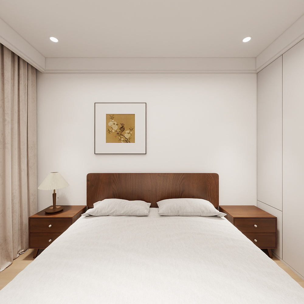 183****5716CCDp-春天之湖1-204一层主卧装修效果图第5张