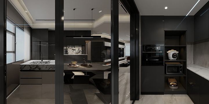 奕宸空间设计-亚威金尊8号楼复式楼-纯色-7月-装修设计方案