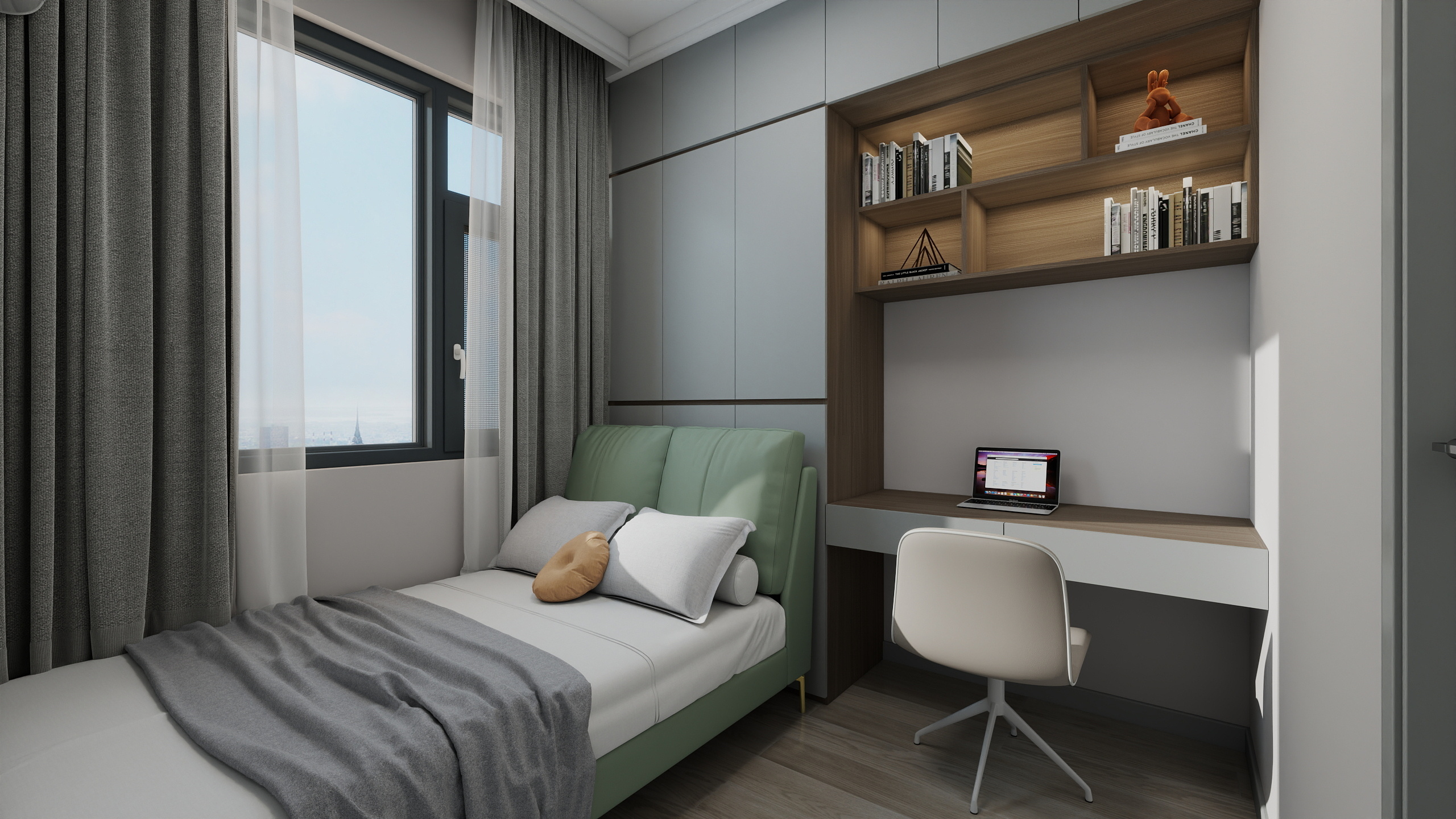 设计田工-阅江府1120平现代简约轻奢风装修效果图