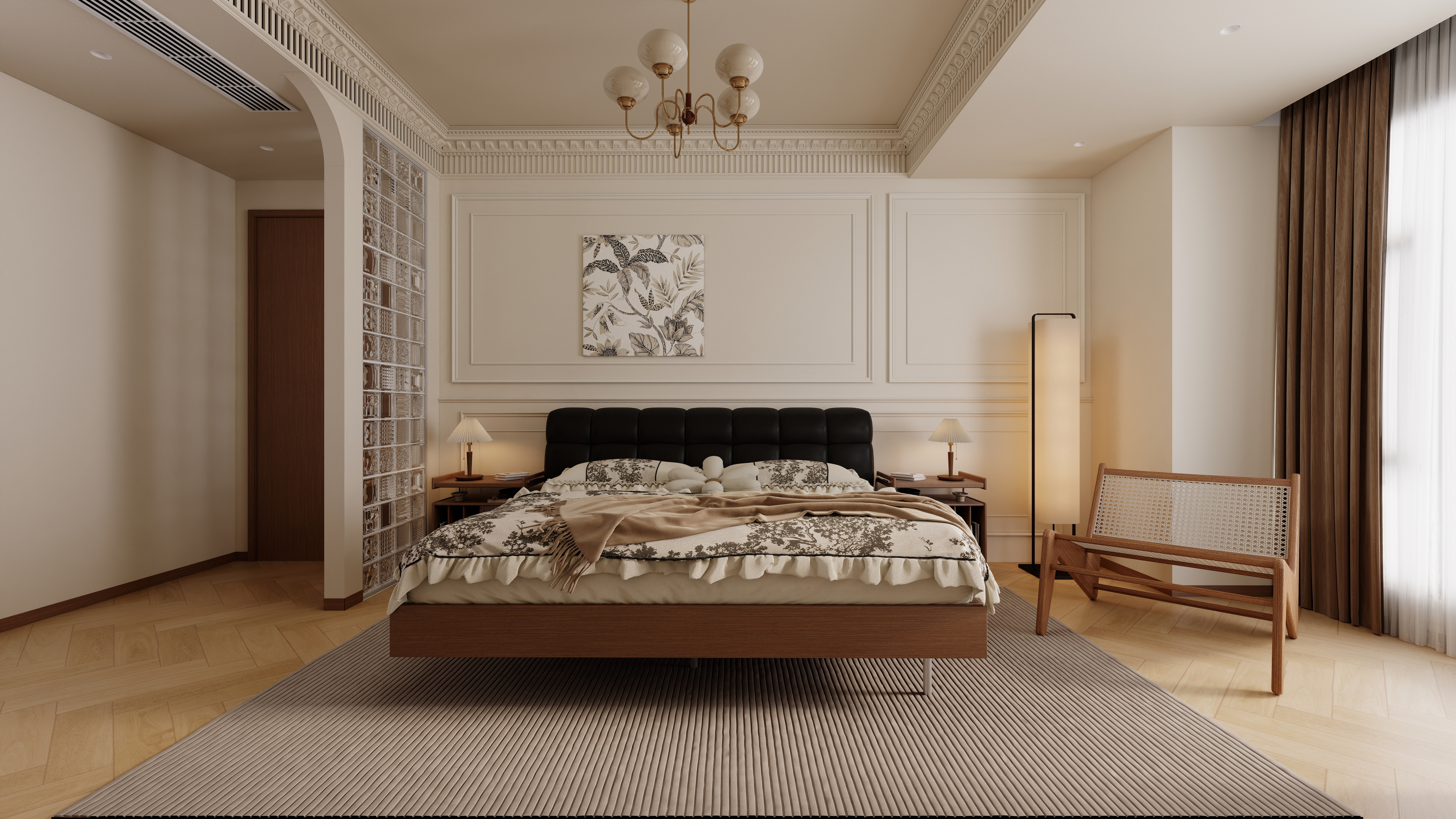 李哈哈室内设计-中古风装修效果图