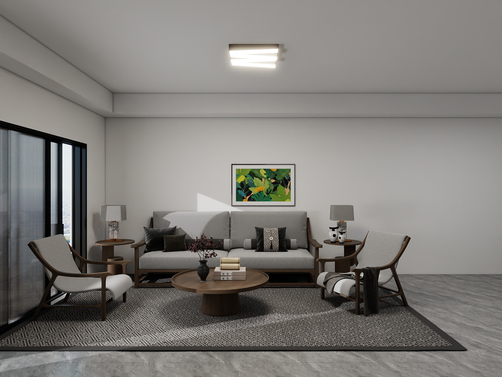 吴爽-112m²现代轻奢风格设计装修效果图