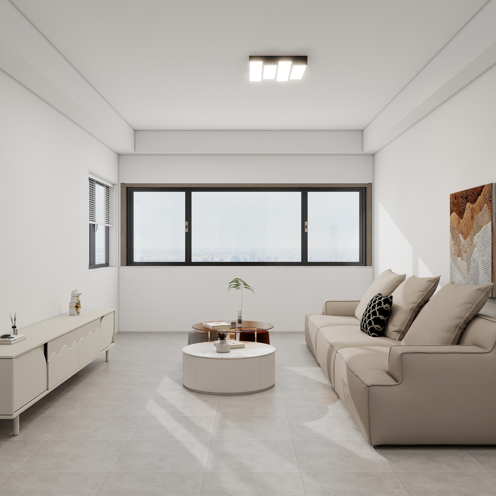 吴爽-75m²现代简约风格装修效果图