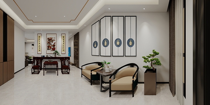 宜居设计装饰全景设计-成县李武别墅方案-装修设计方案