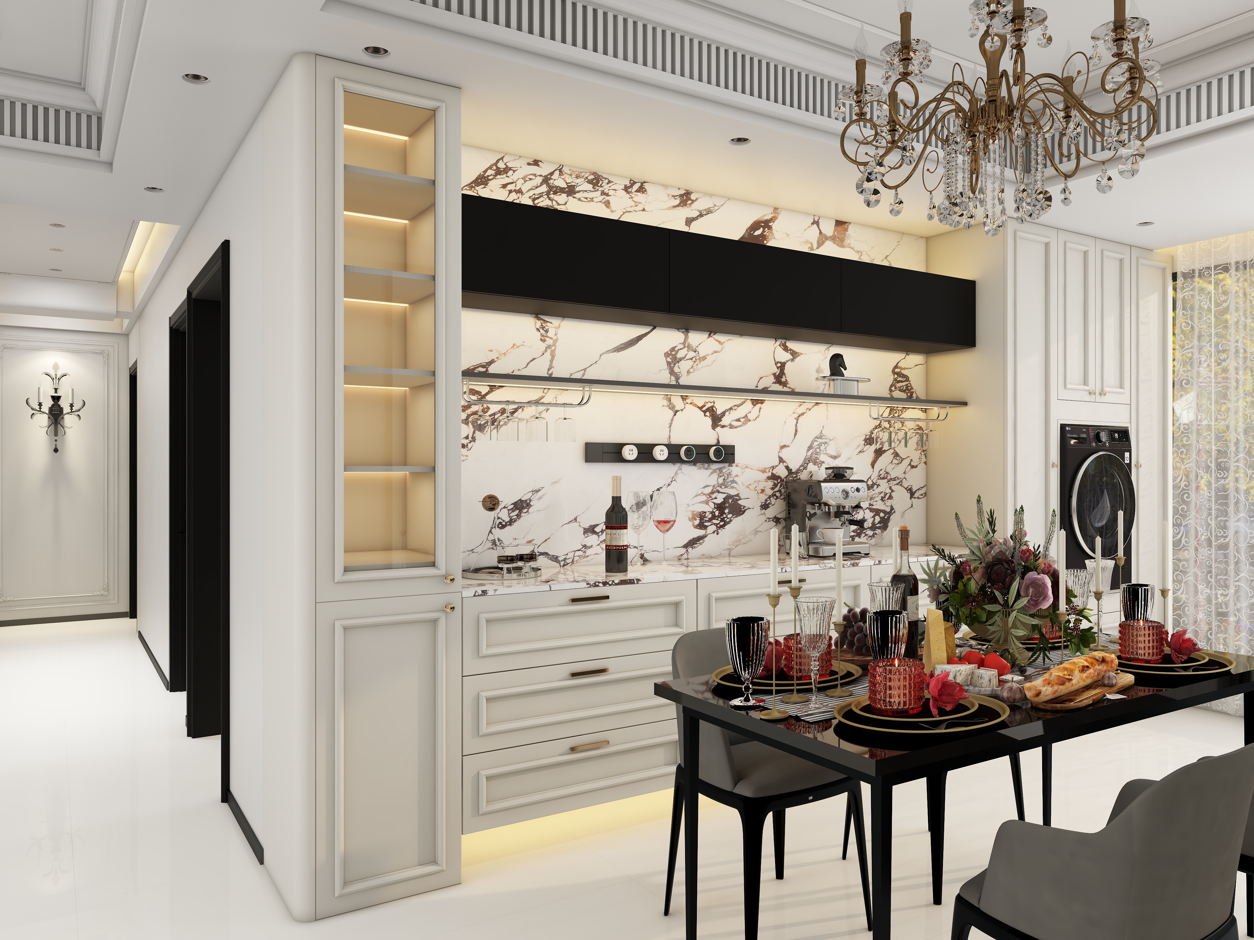 此效果图简单参考-132㎡4室装修效果图