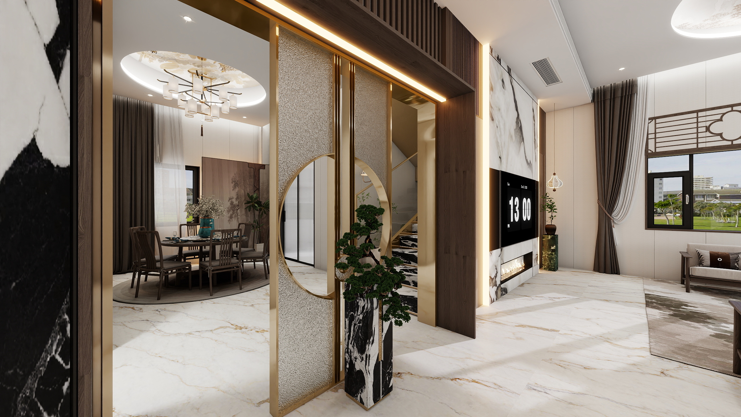 908Nvex-惠城区上排苑小区130㎡1室装修效果图