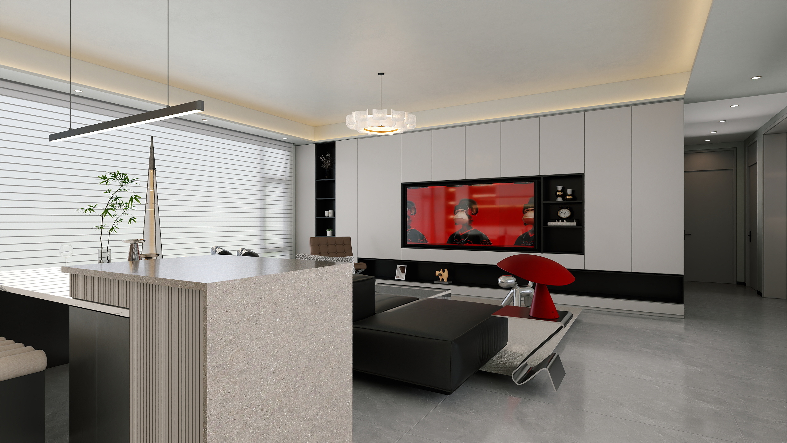 李哈哈室内设计-南通装饰（现代风格）装修效果图