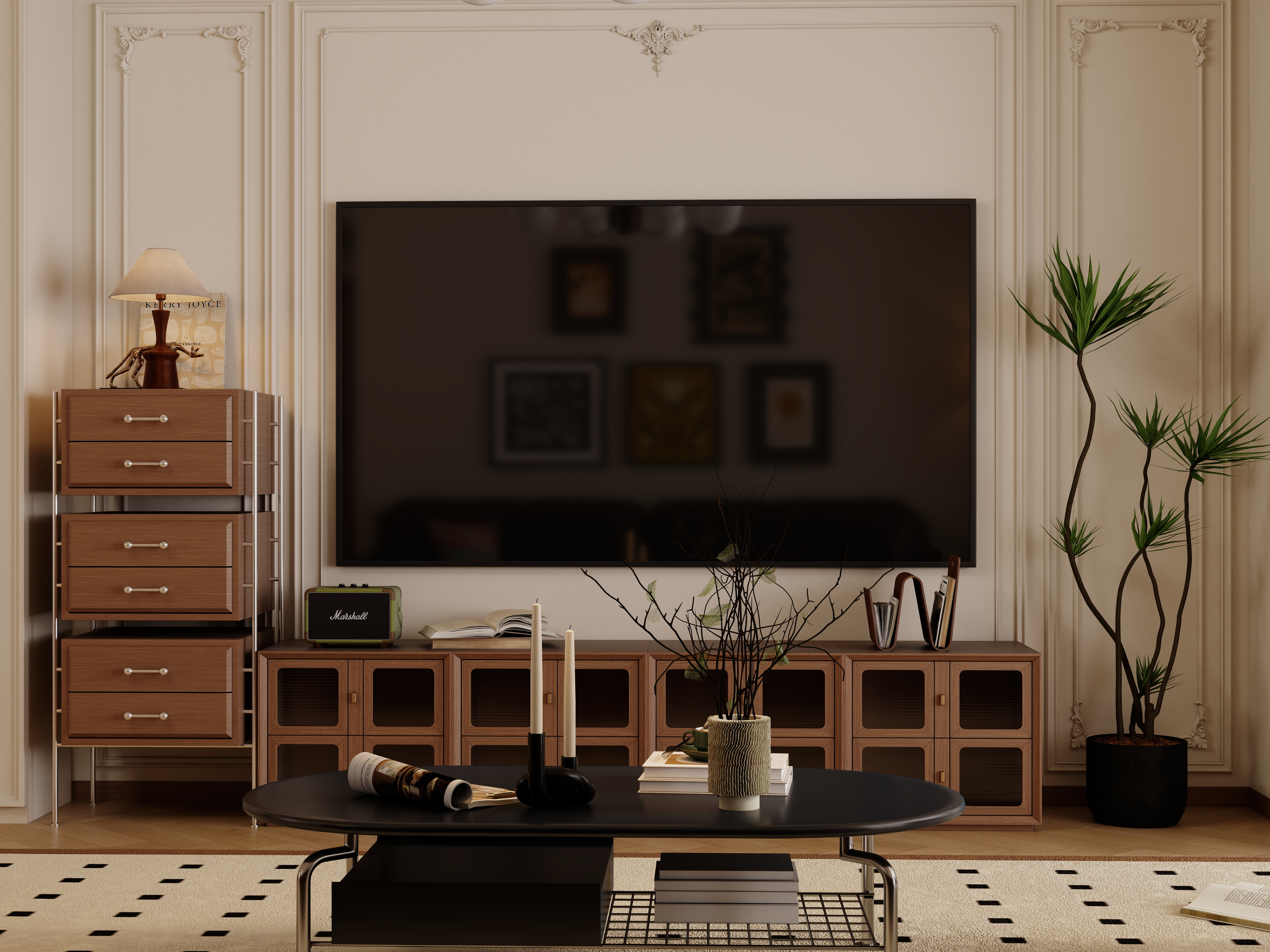 设计师1朱工-中古风装修效果图