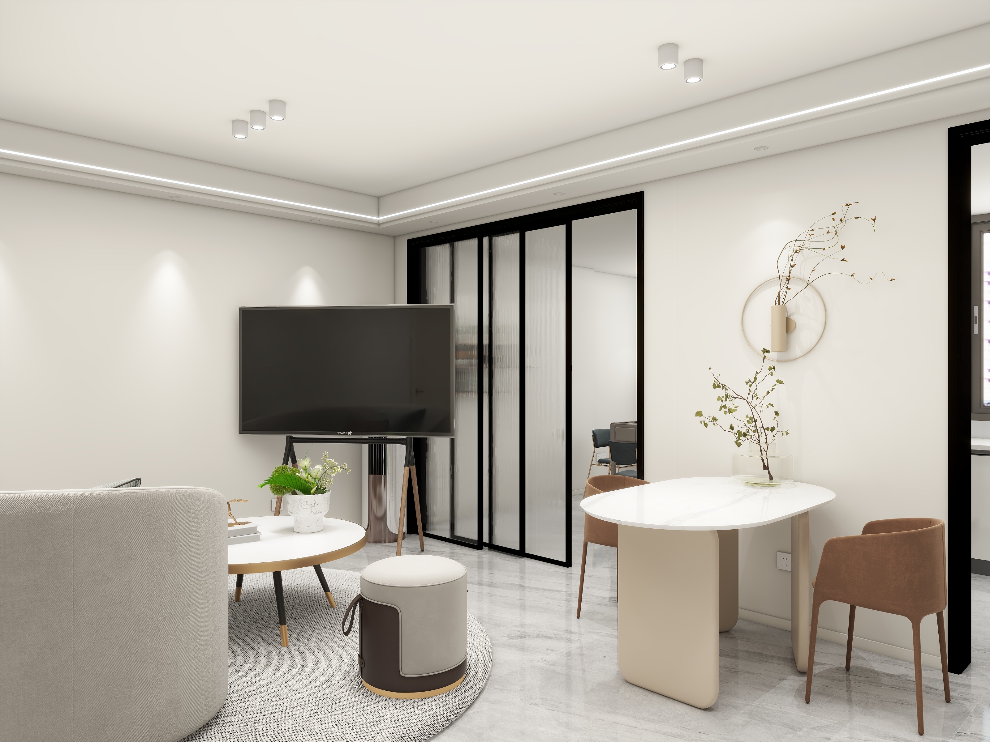 全案設計丨Albert-合班村123号现代简约83㎡3室-装修设计方案