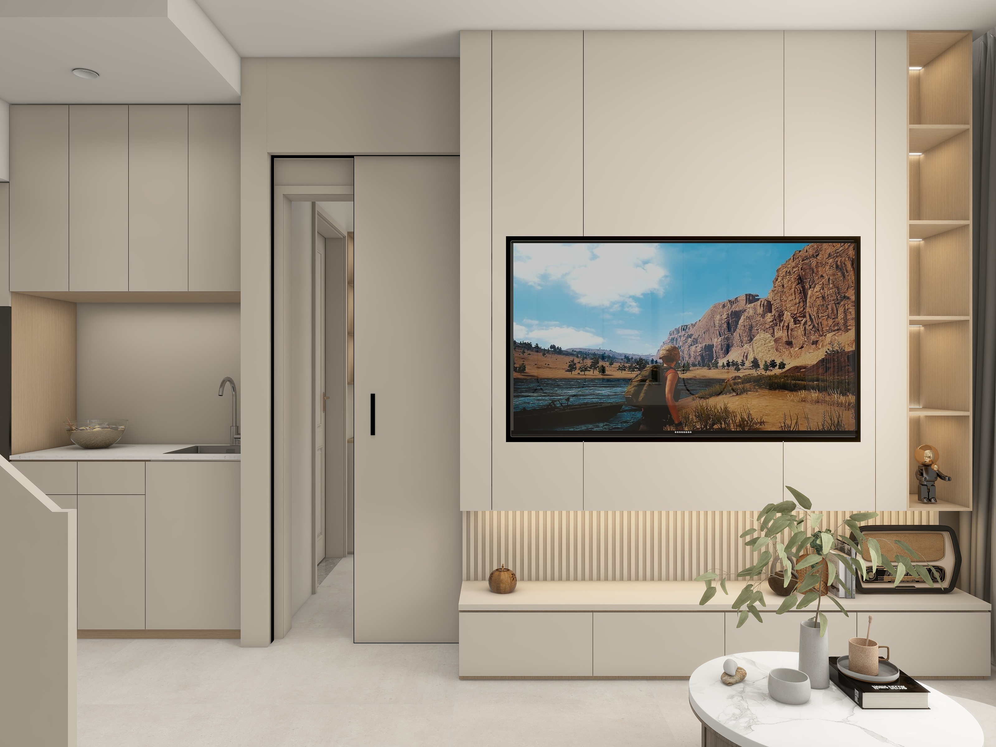 全案設計丨Albert-现代简约140㎡1室装修效果图