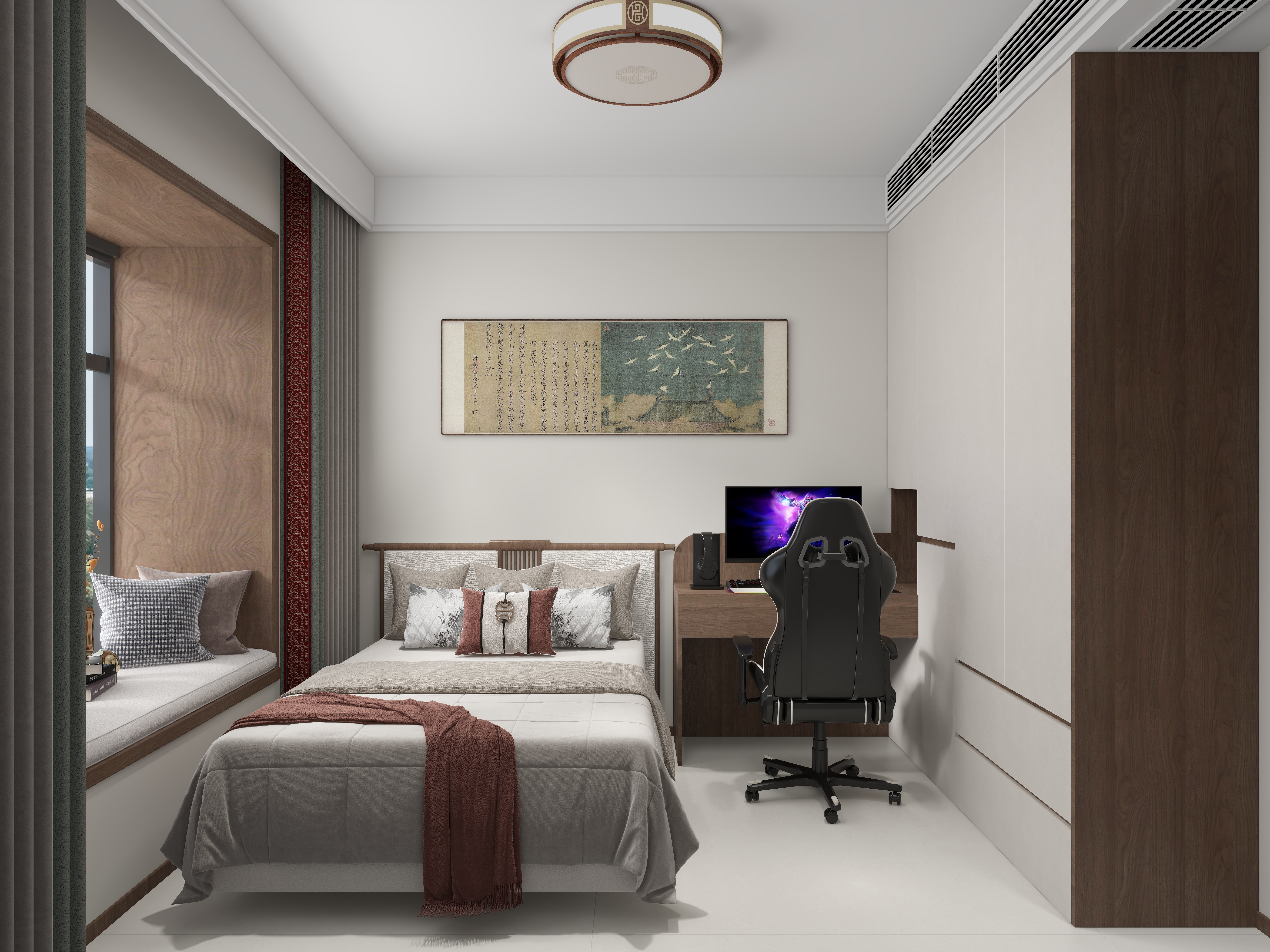 鲁大师-空間設計V-和韵东方142㎡ 新中式装修效果图