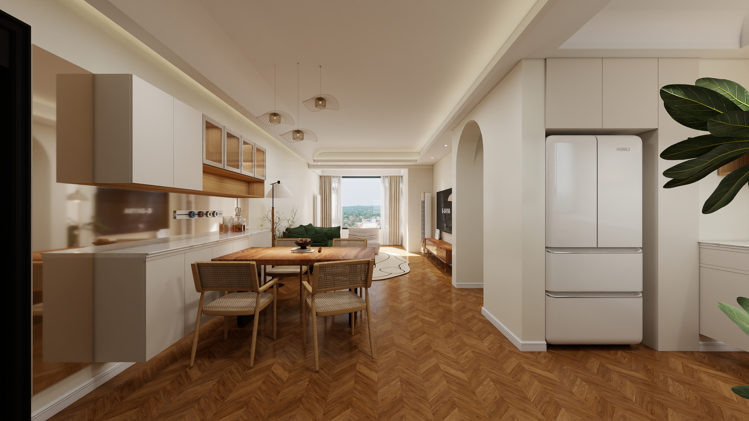 花嘉空间-长九府四居装修效果图