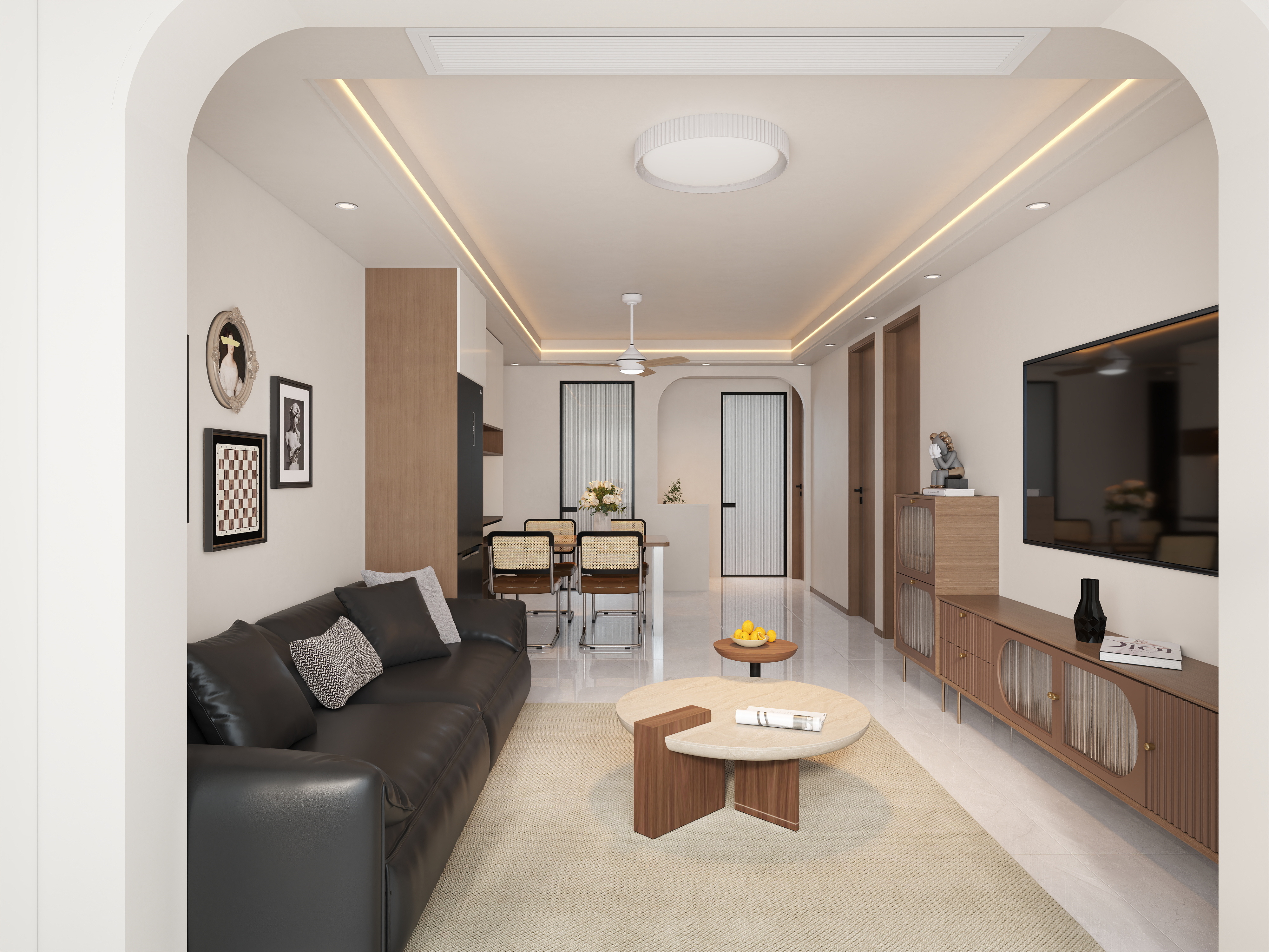 艺雅丽-102平现代简约装修效果图