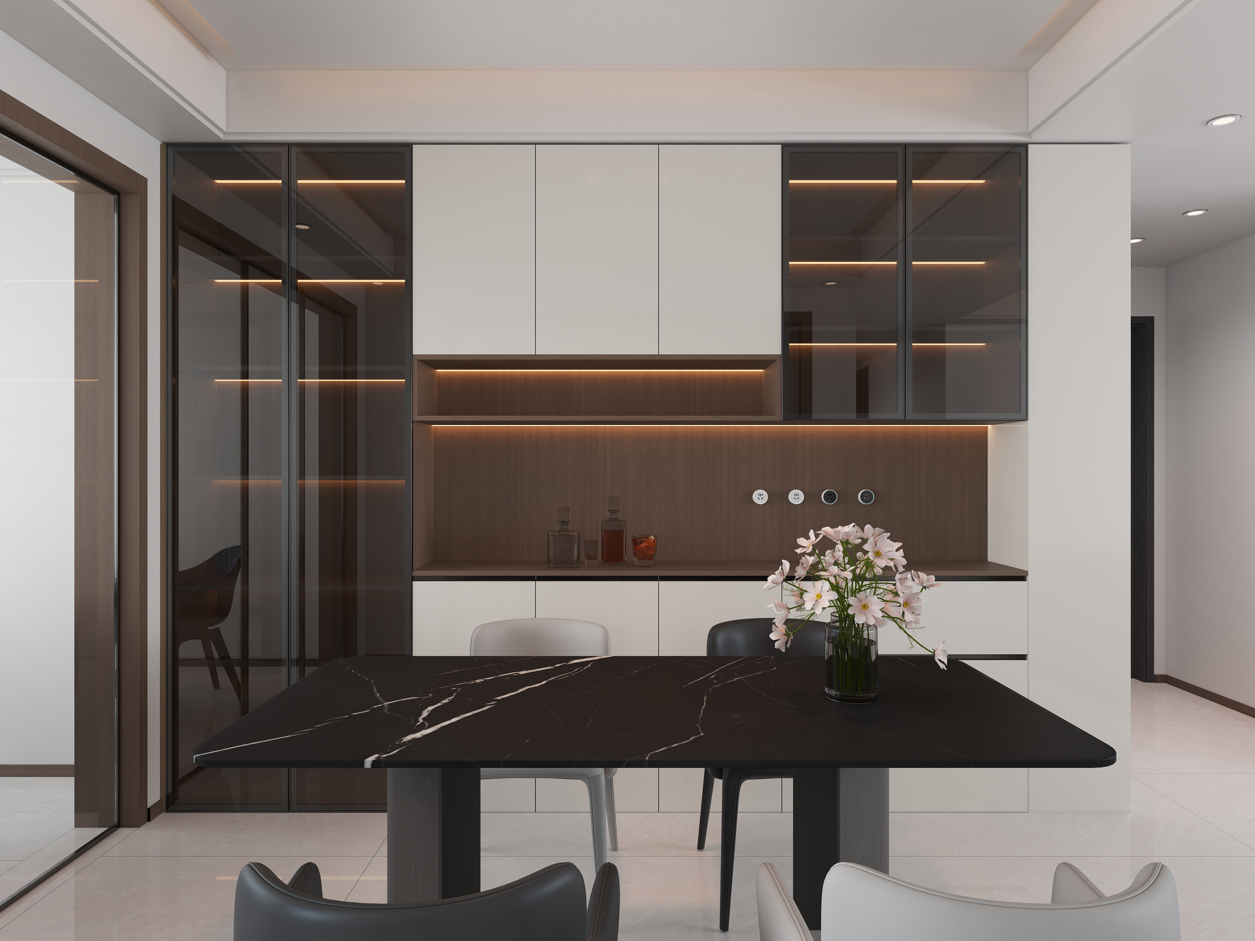 艺雅丽-143平极简风装修效果图