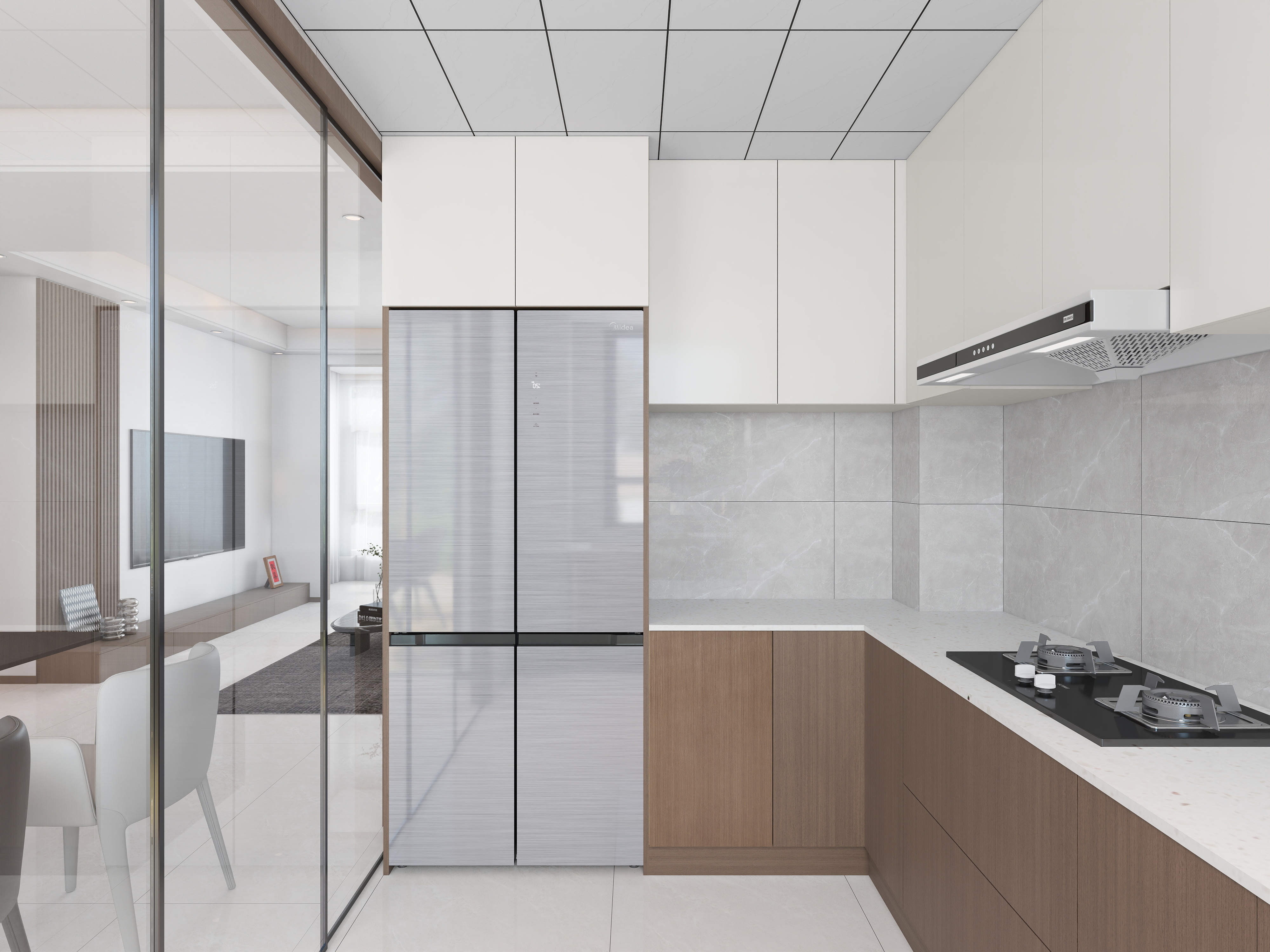 艺雅丽-143平极简风装修效果图