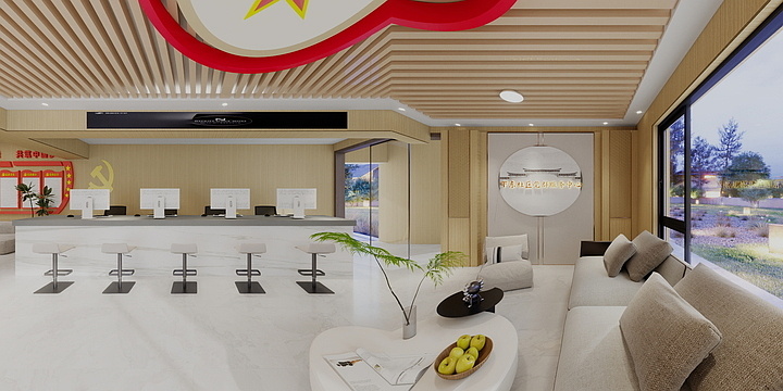 王敏-党群服务中心-装修设计方案