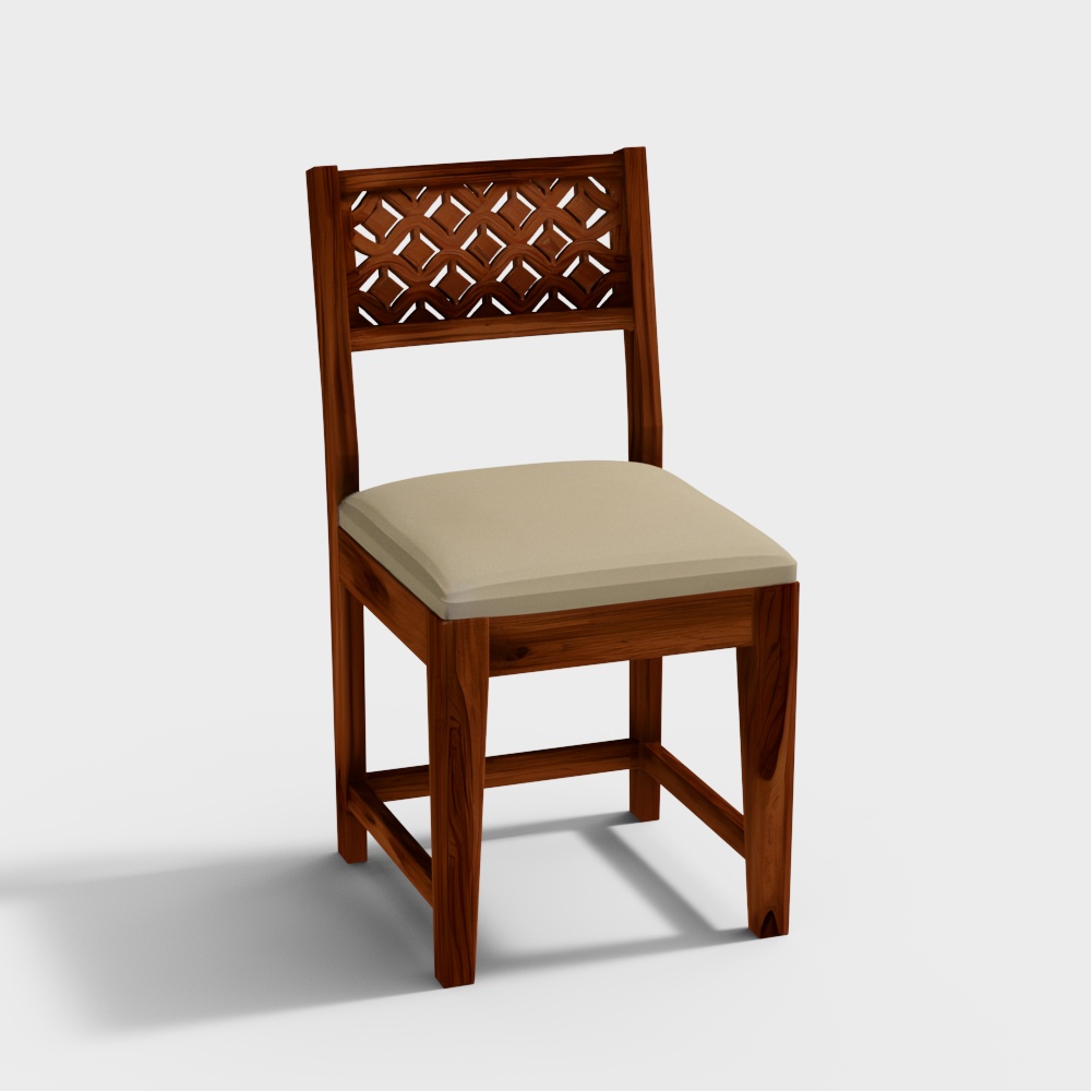 Cambrey Dining Chair With Fabric3D模型