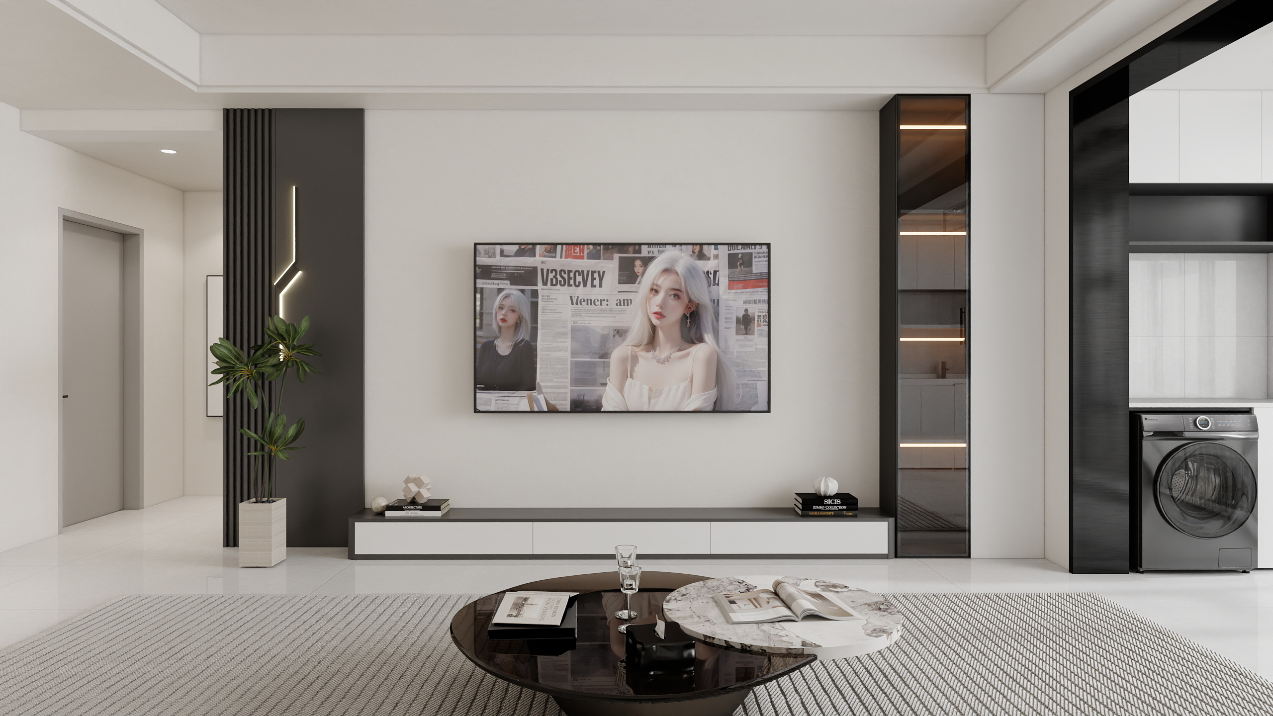 小涛设计效果代画-尚书房现代风-装修设计方案