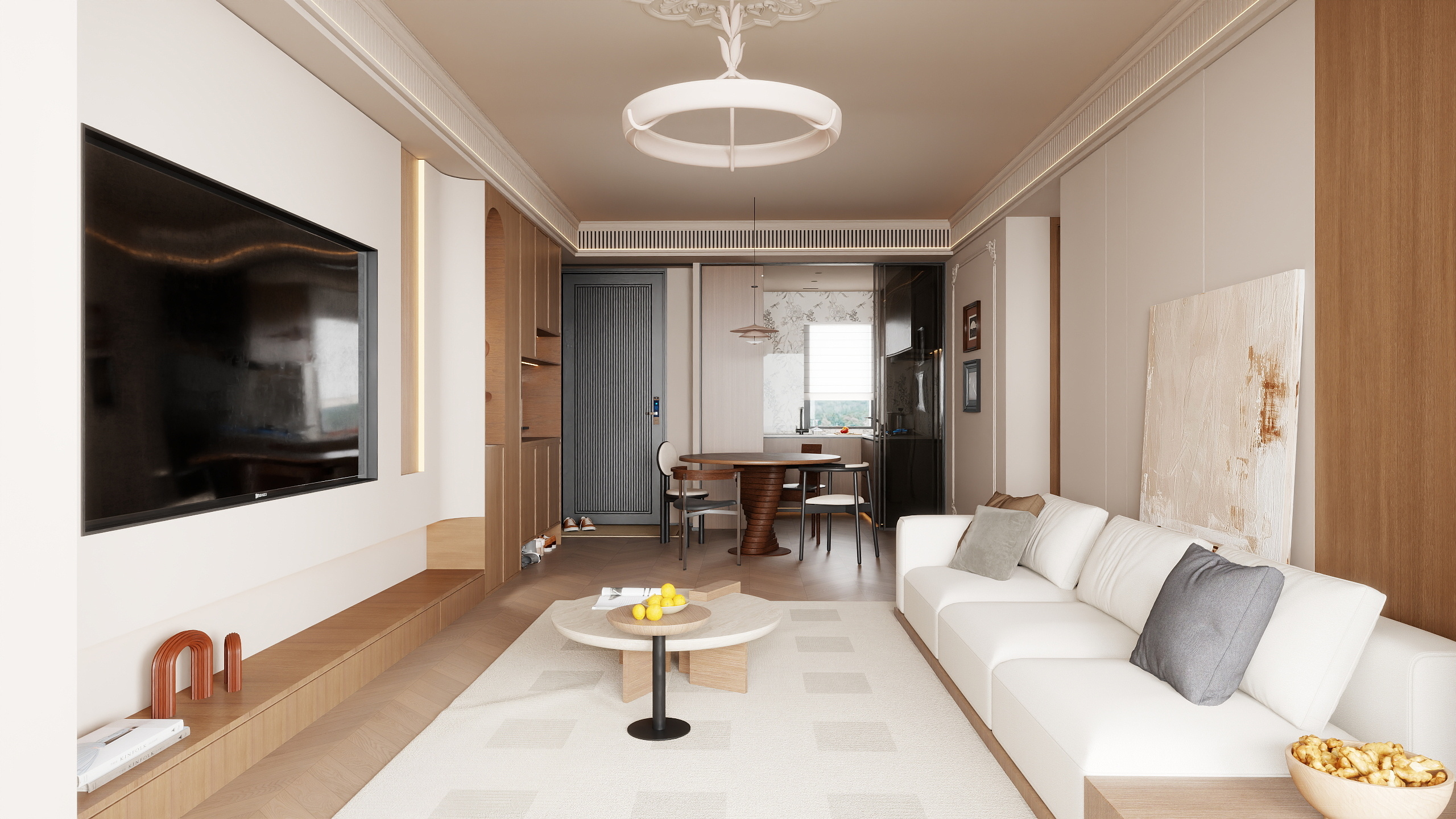 _-翡翠119m²三房衣帽间装修效果图