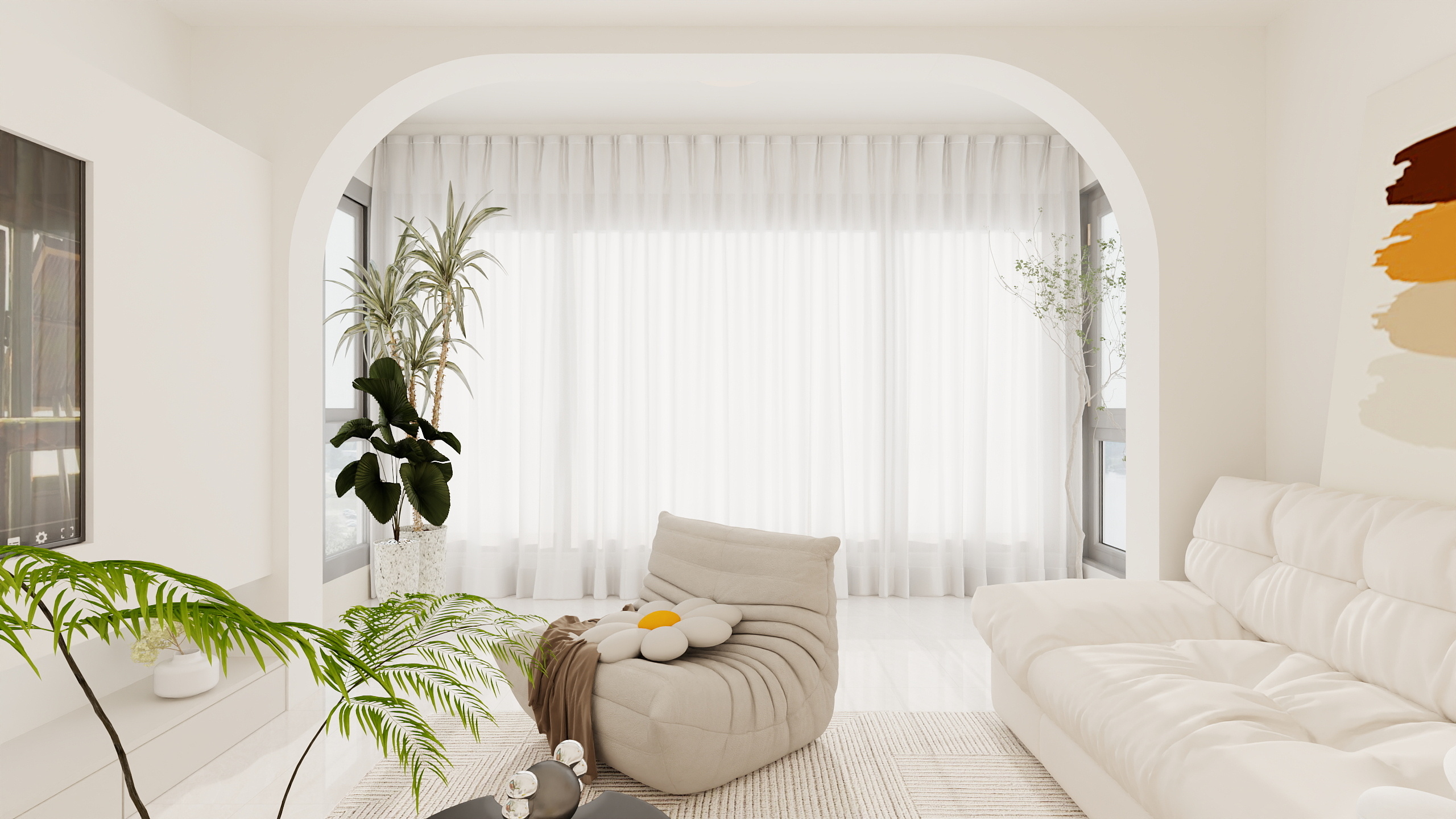 玉林百桂庞设计-中央公馆125平4房-装修设计方案