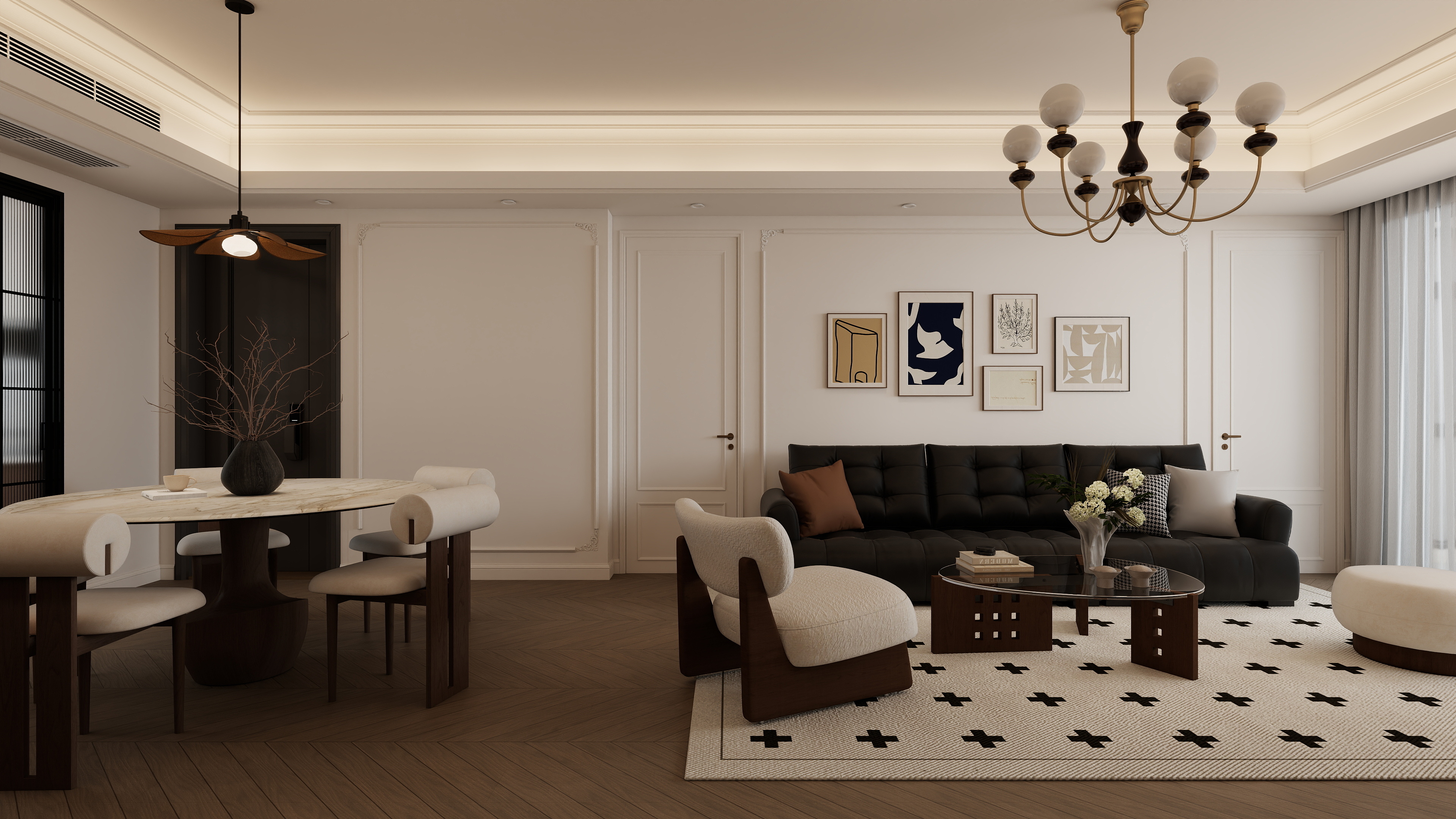 布丁cc-法式中古-143m²3室-装修设计方案