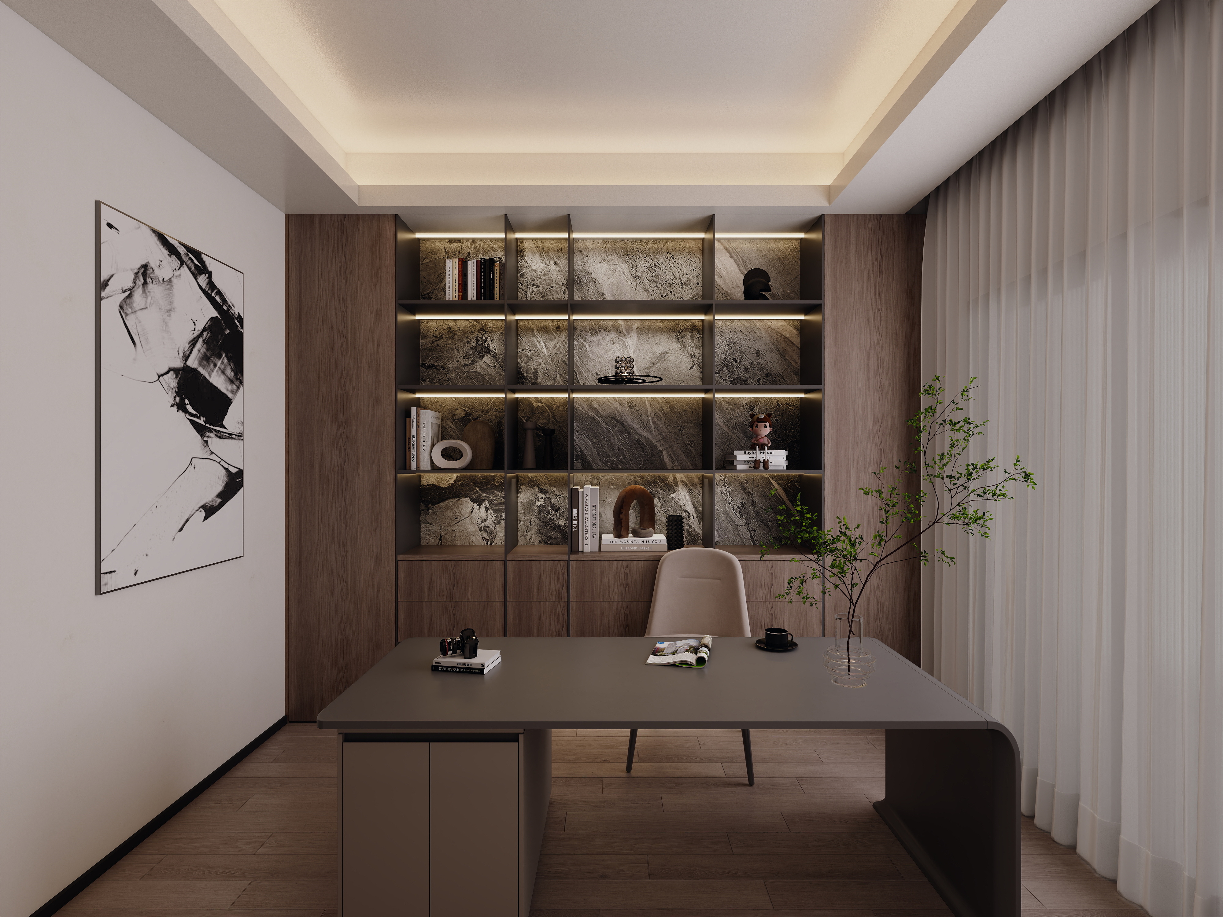 布丁cc-意式-149㎡4室装修效果图