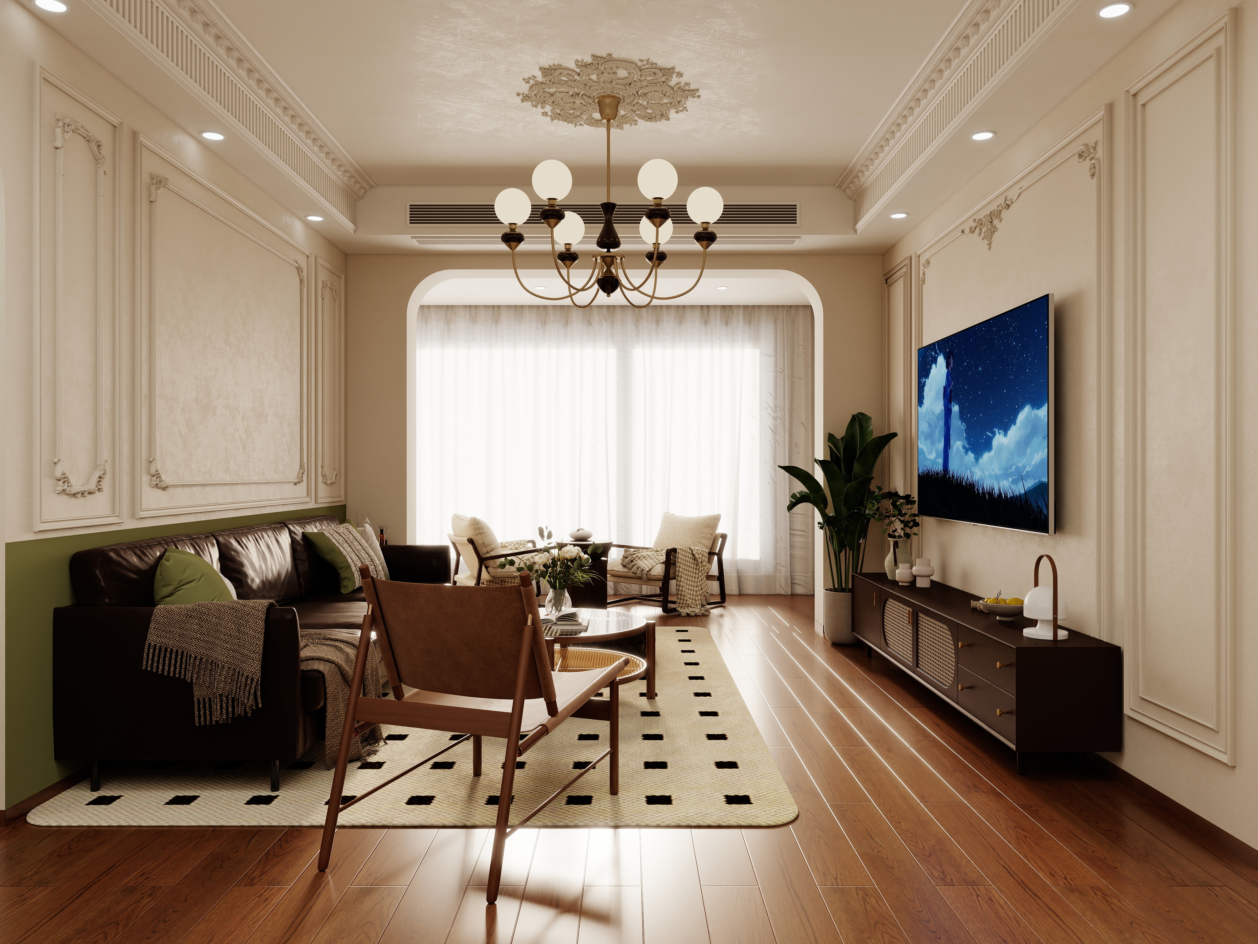 壹诺设计工作室-法式复古装修效果图