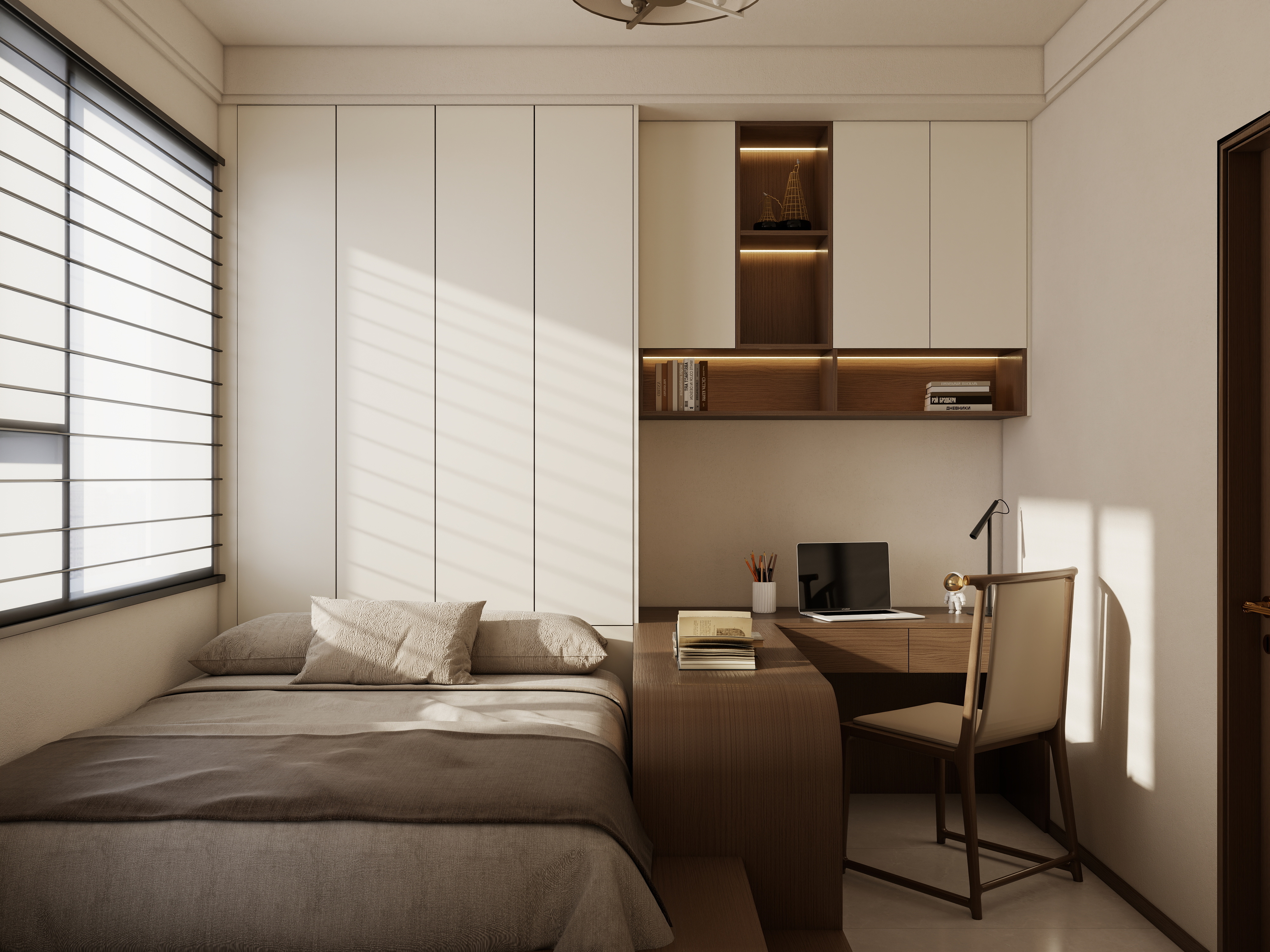 庄育霖-富豪花园106平宋式3室装修效果图