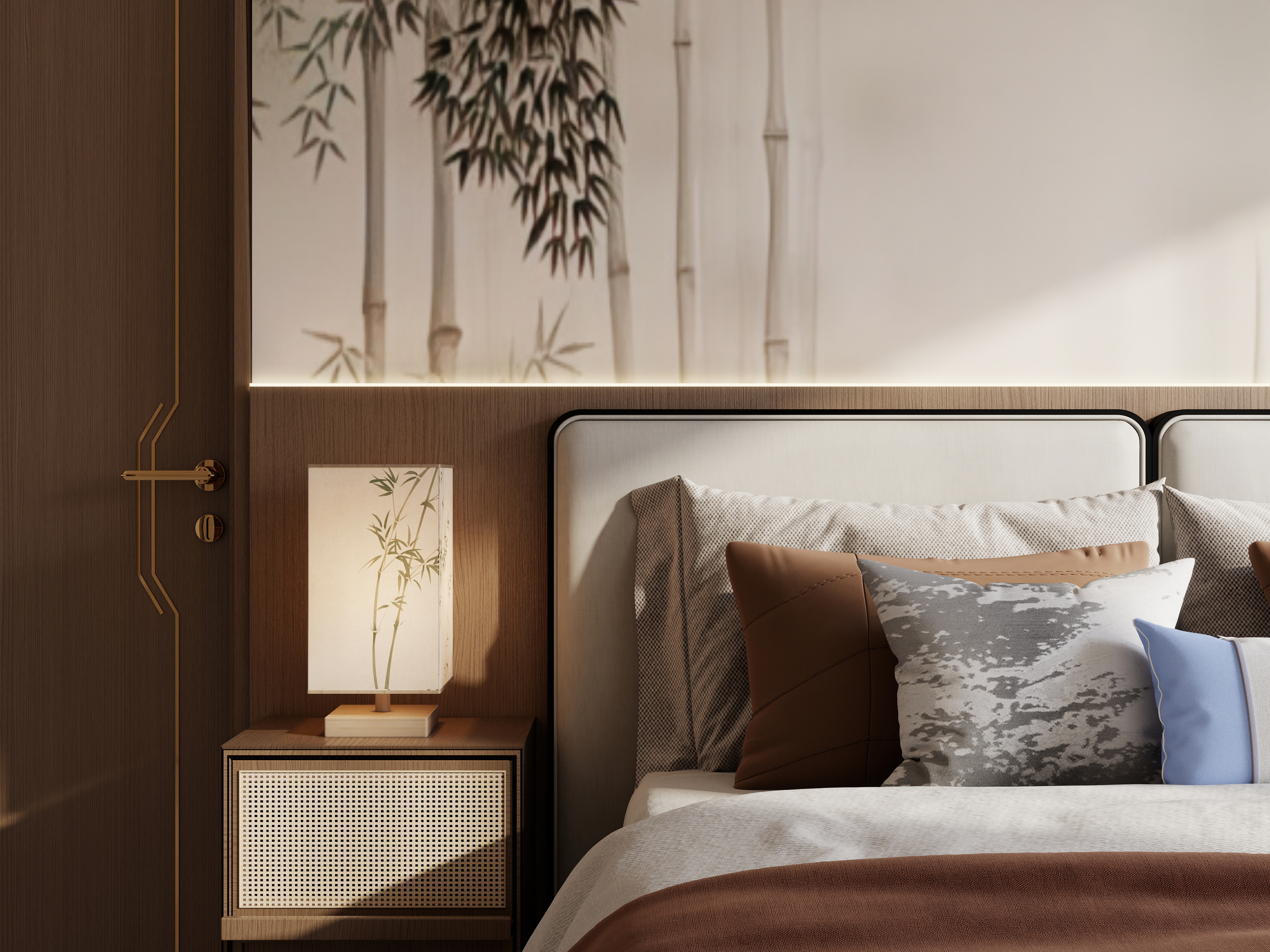 庄育霖-富豪花园106平宋式3室装修效果图