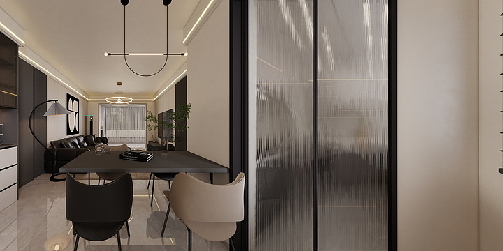 雅庭居全屋定制-时代香树里106平现代简约3室-装修设计方案