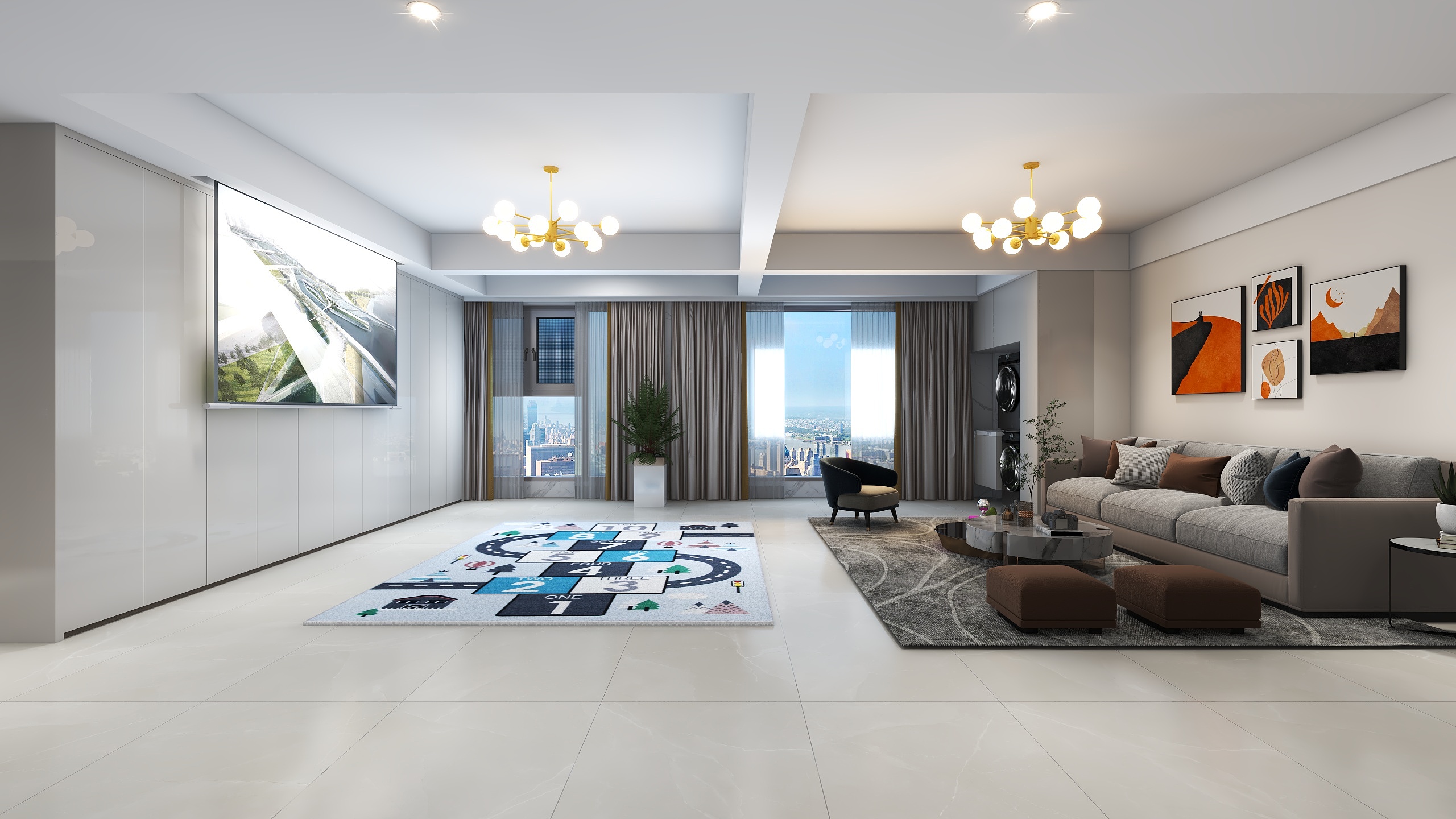 设计田工-中核锦城160平现代简约风大平层-装修设计方案