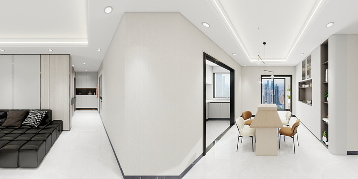 懈怠月光-中国铁建景晟学府112㎡3室-装修设计方案