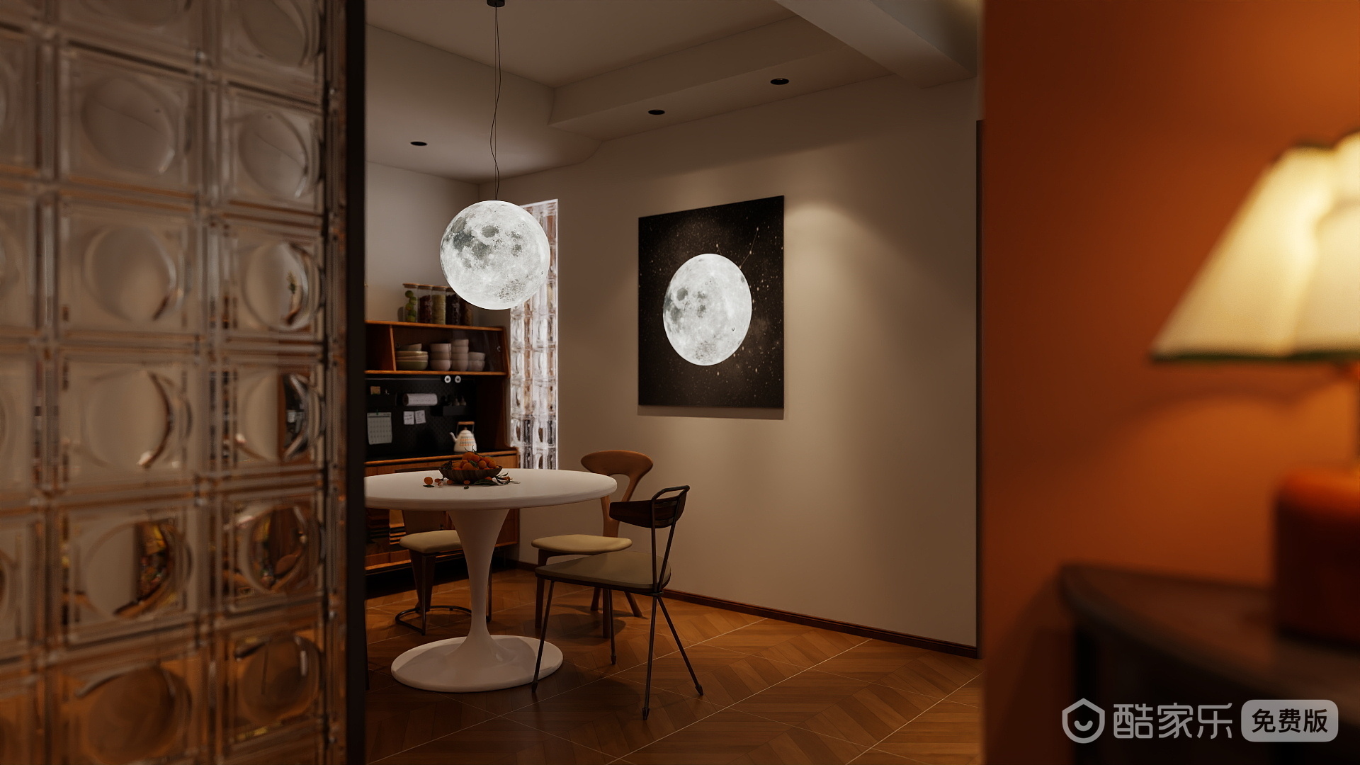 A周素人设计-焦糖玛奇朵复古装修效果图