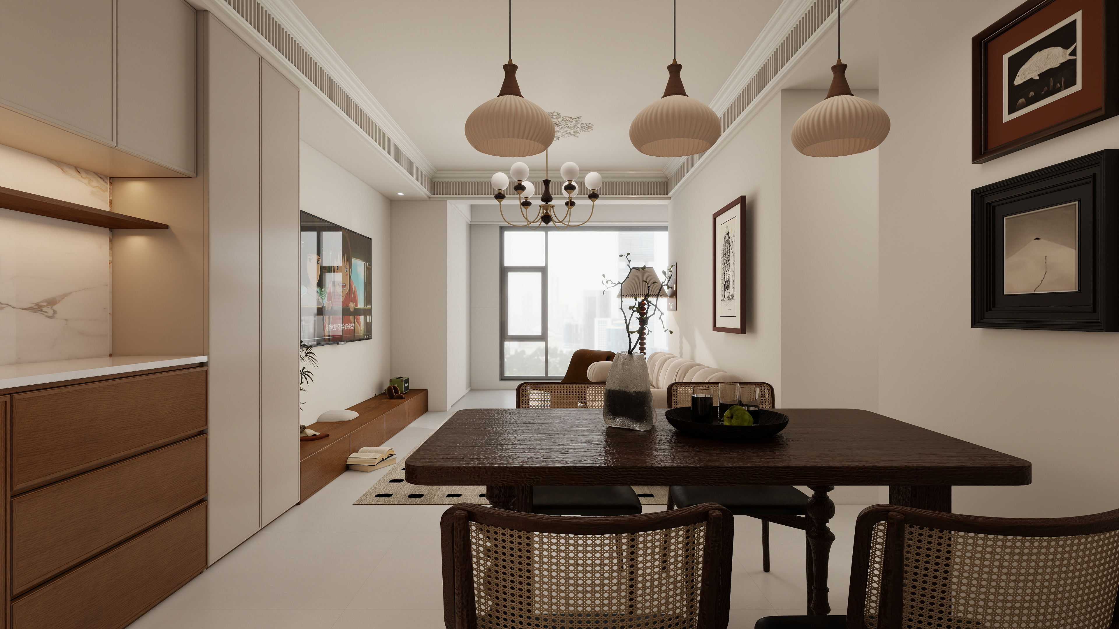 渐层-90㎡3室-装修设计方案