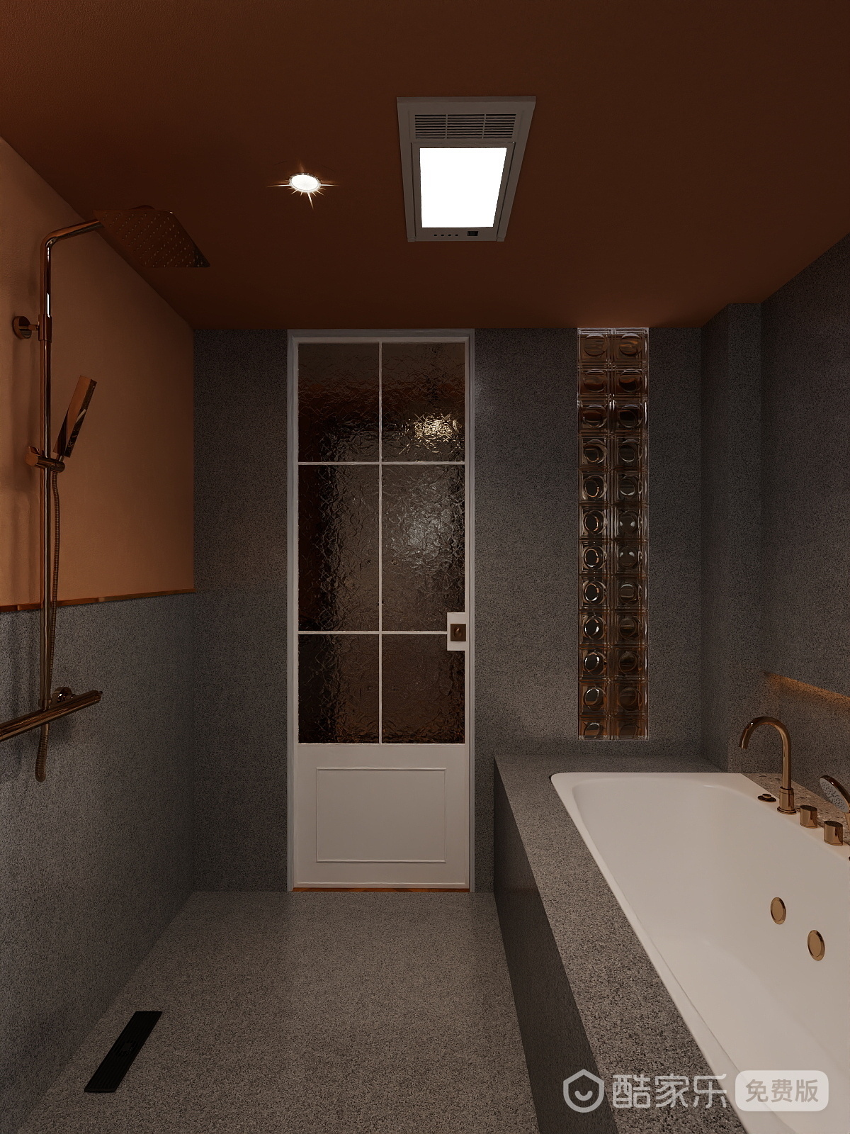 A周素人设计-焦糖玛奇朵复古装修效果图