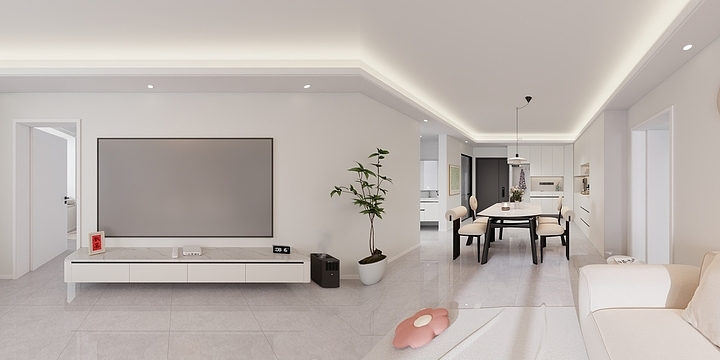 糊糊.-现代简约-暖色系风格-装修设计方案