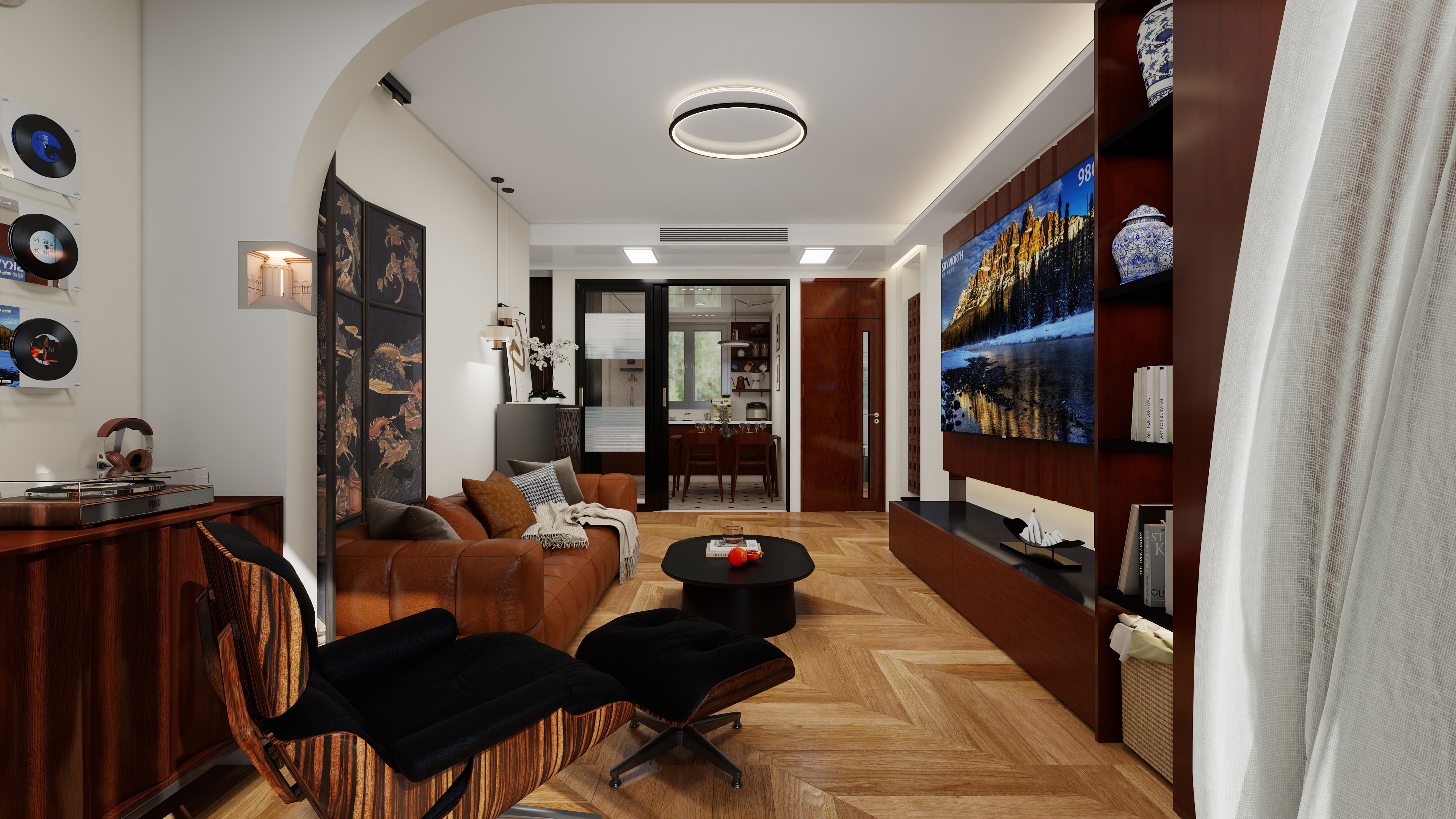 秦安妮-新世纪花苑-二期94㎡3室-装修设计方案