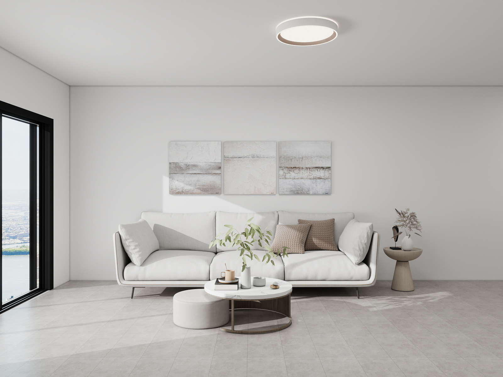 吴爽-91m²现代简约装修效果图