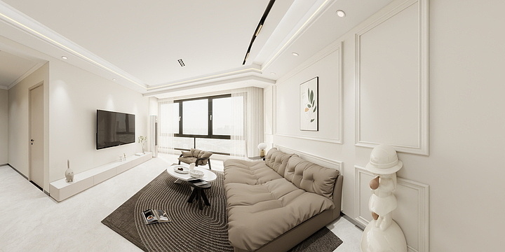 王宇设计-锦城C区80简约-装修设计方案