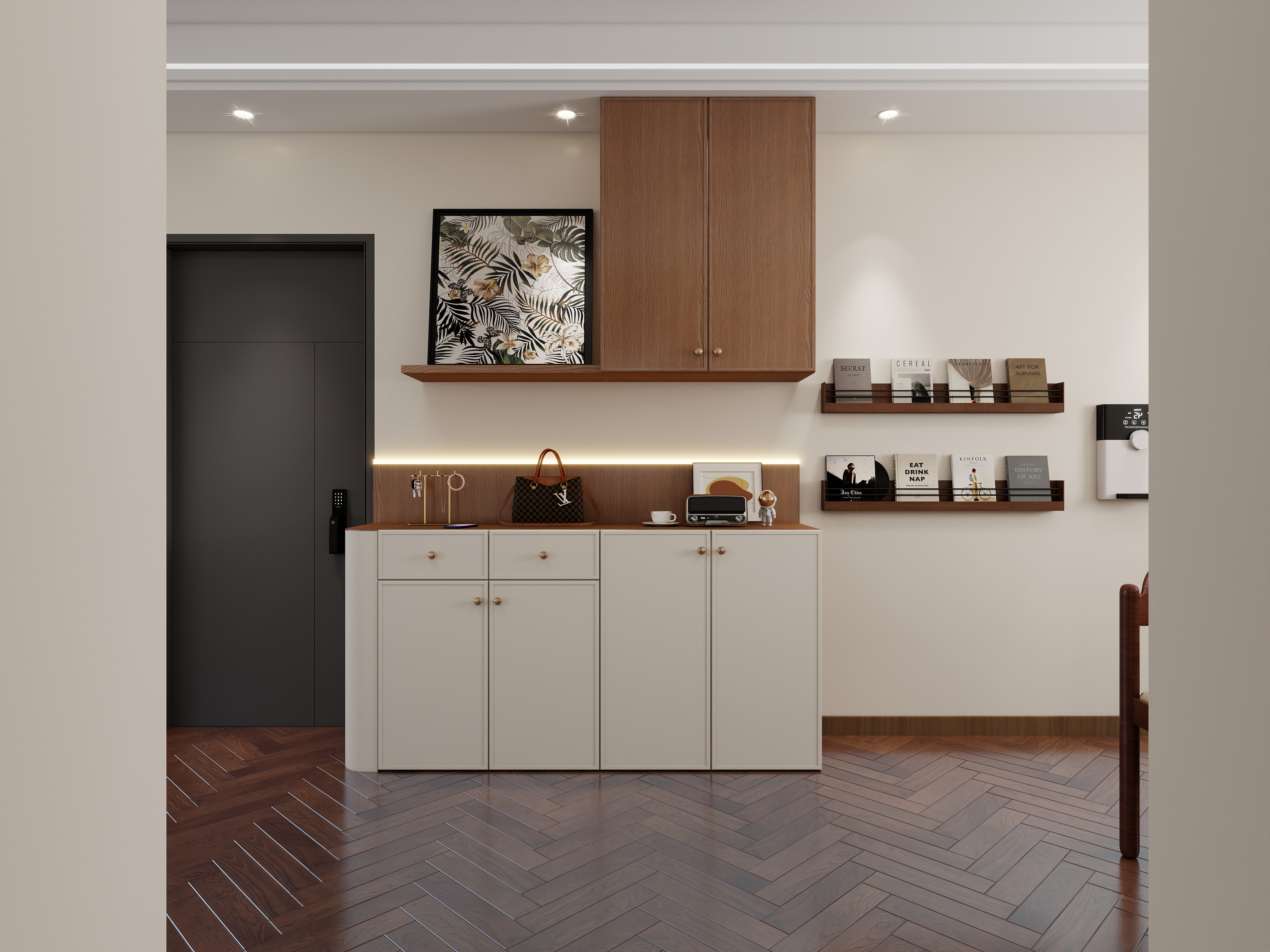 艺心装饰公司-中古风140㎡3室装修效果图