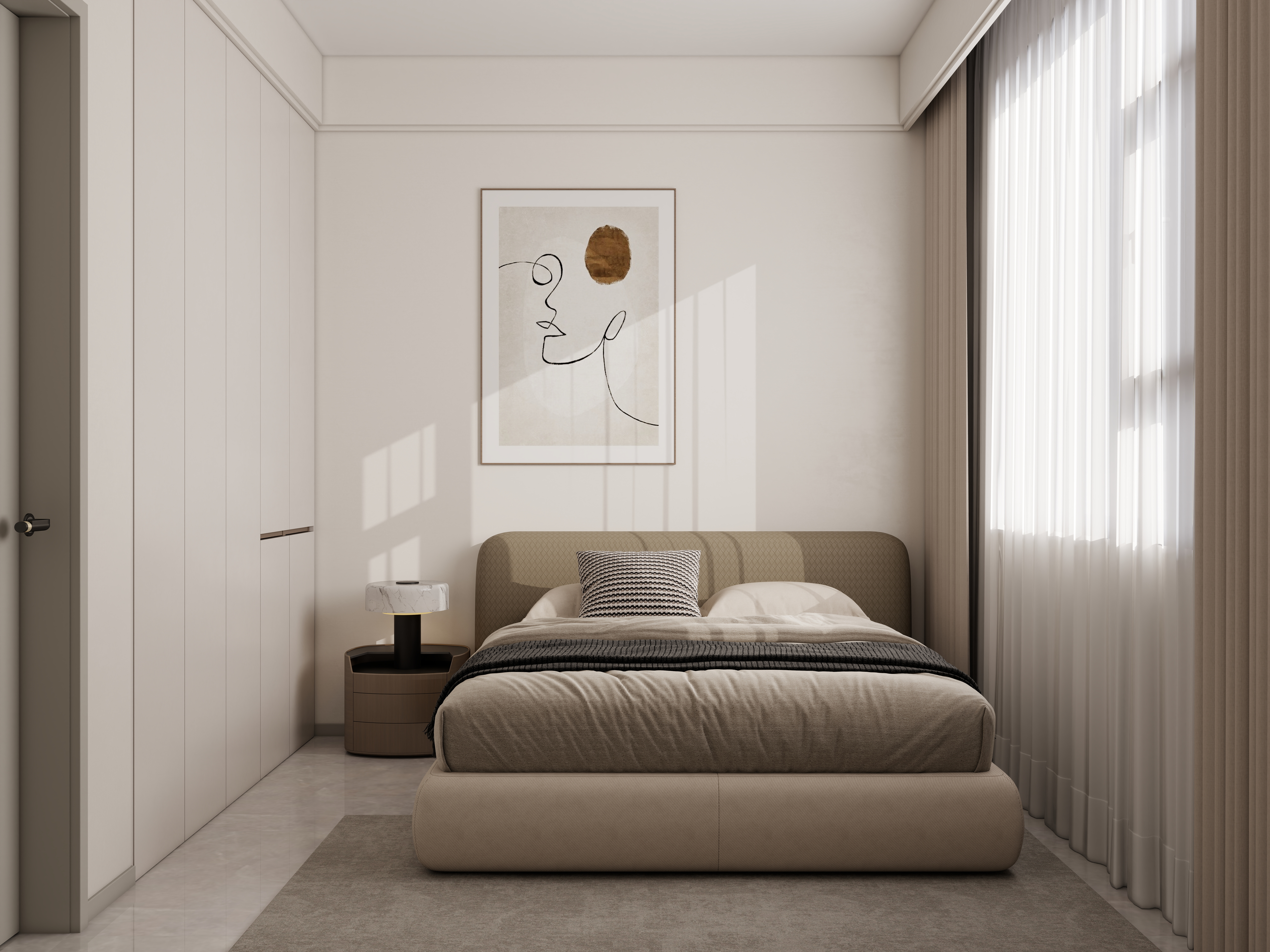 李佳洋-时代香树里106平现代简约3室一层次卧装修效果图第3张