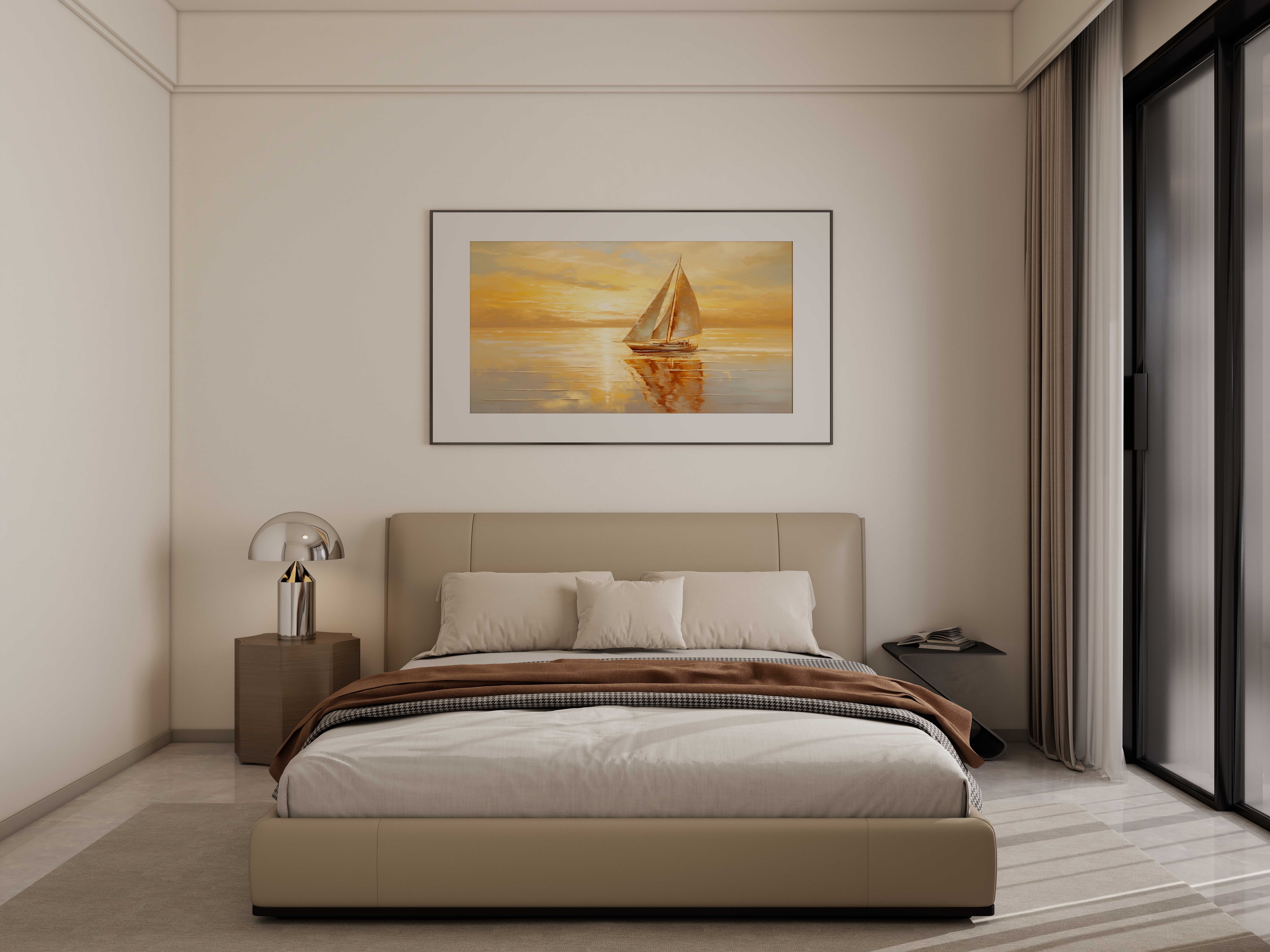 李佳洋-时代香树里106平现代简约3室一层客卧装修效果图第3张